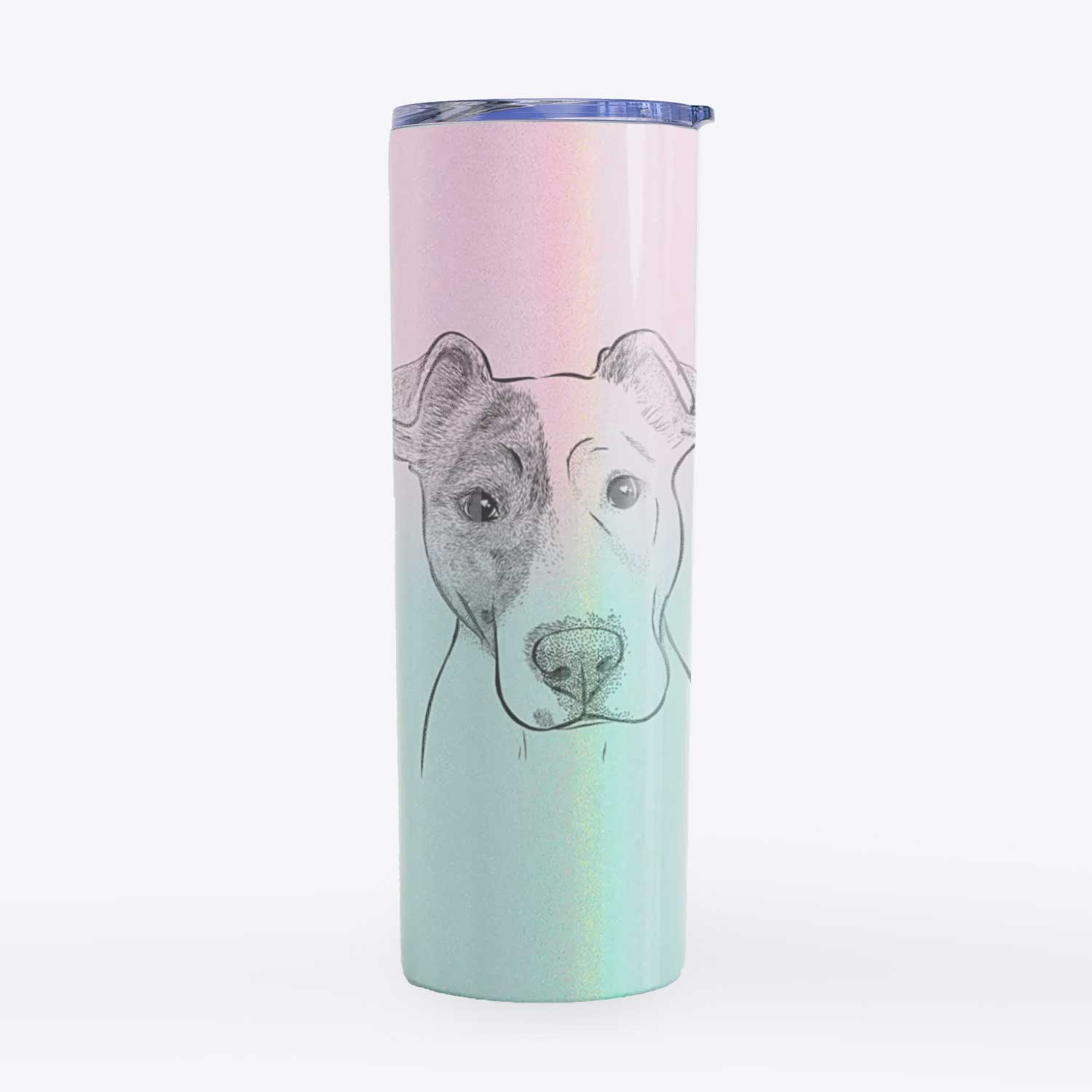 Manchi the Pitbull Mix - 20oz Skinny Tumbler