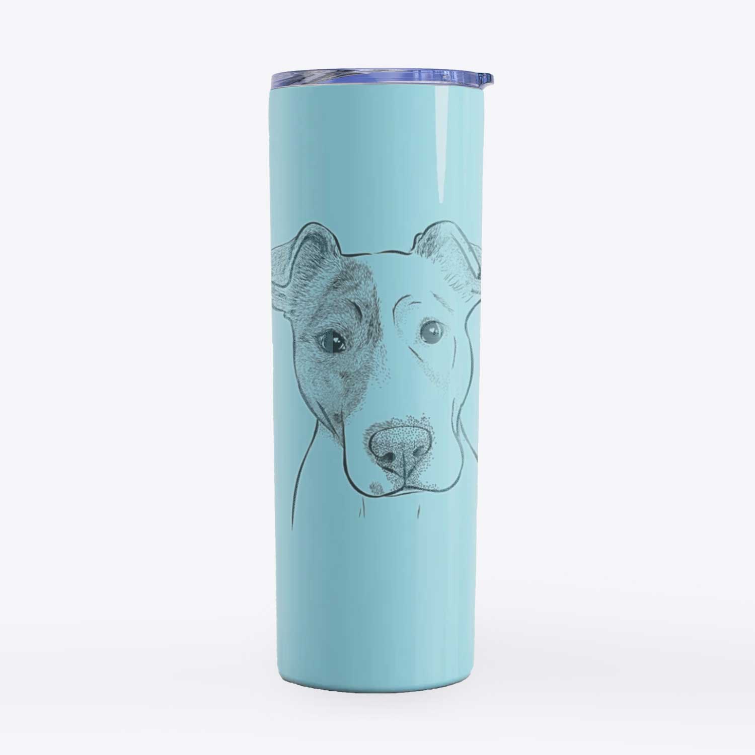 Manchi the Pitbull Mix - 20oz Skinny Tumbler