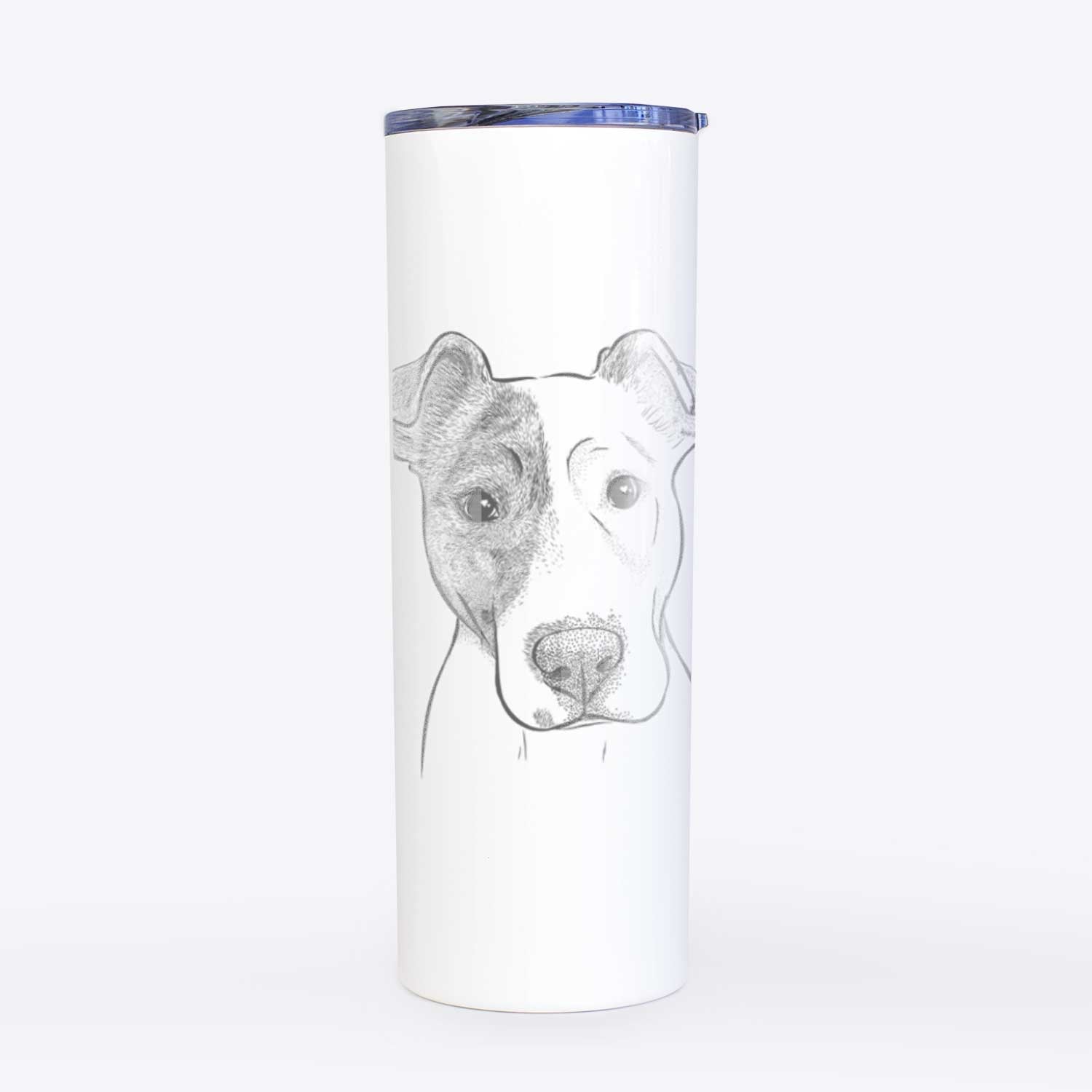 Manchi the Pitbull Mix - 20oz Skinny Tumbler