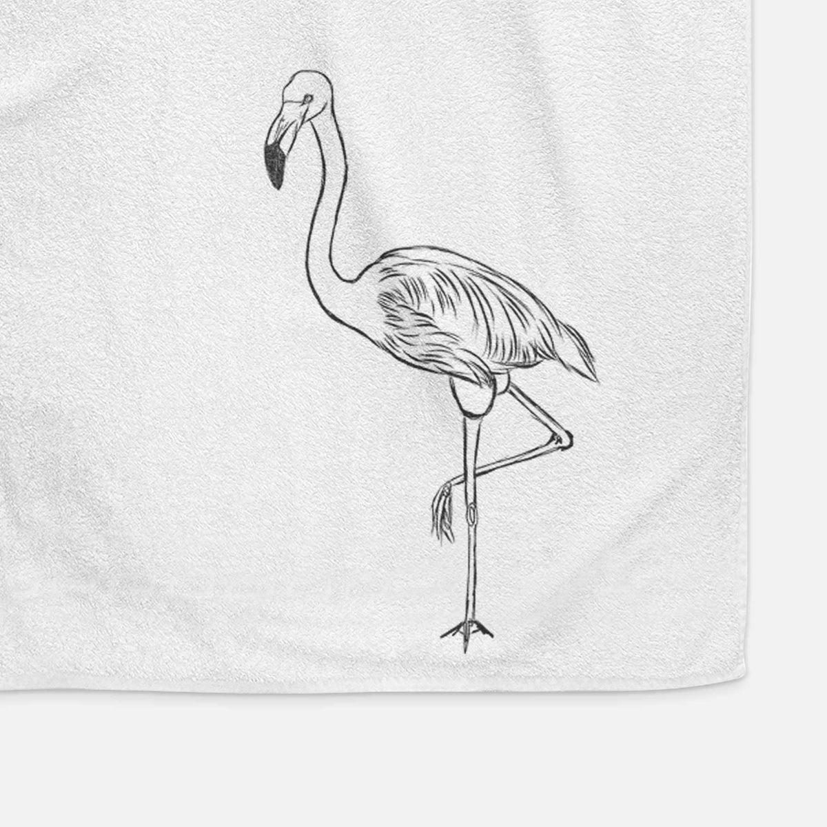 Mango the Flamingo Decorative Hand Towel
