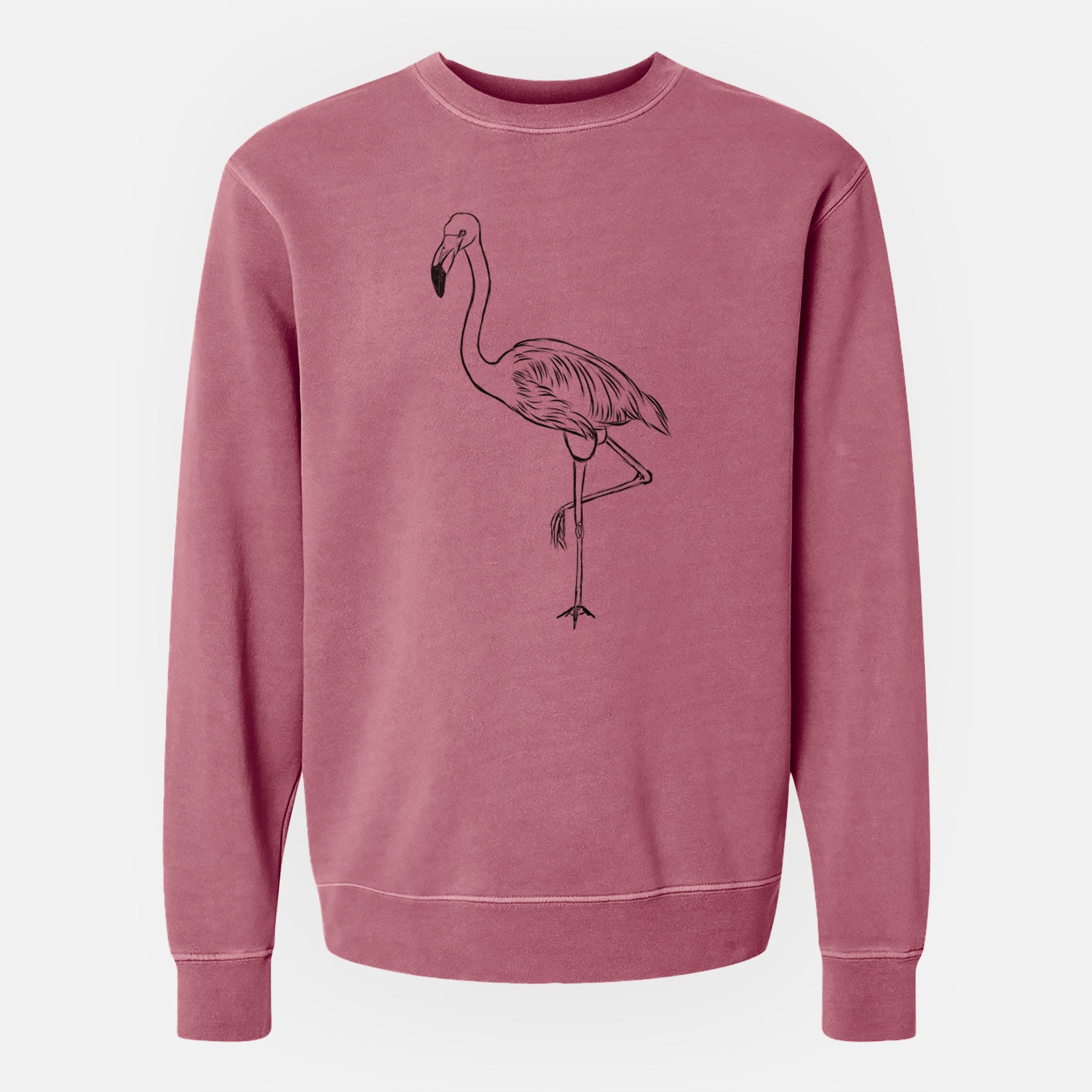 Bare Mango the Flamingo - Unisex Pigment Dyed Crew Sweatshirt