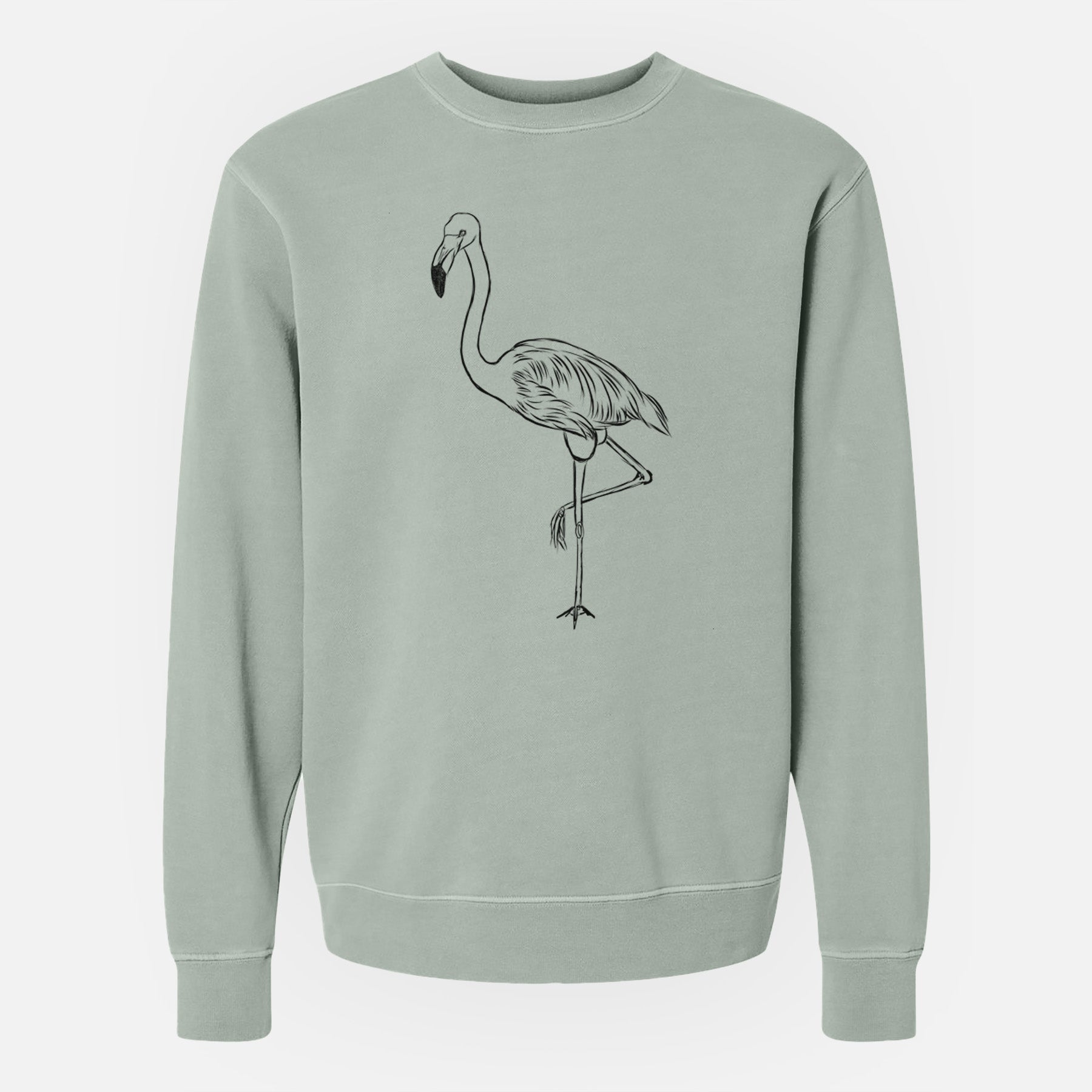 Bare Mango the Flamingo - Unisex Pigment Dyed Crew Sweatshirt