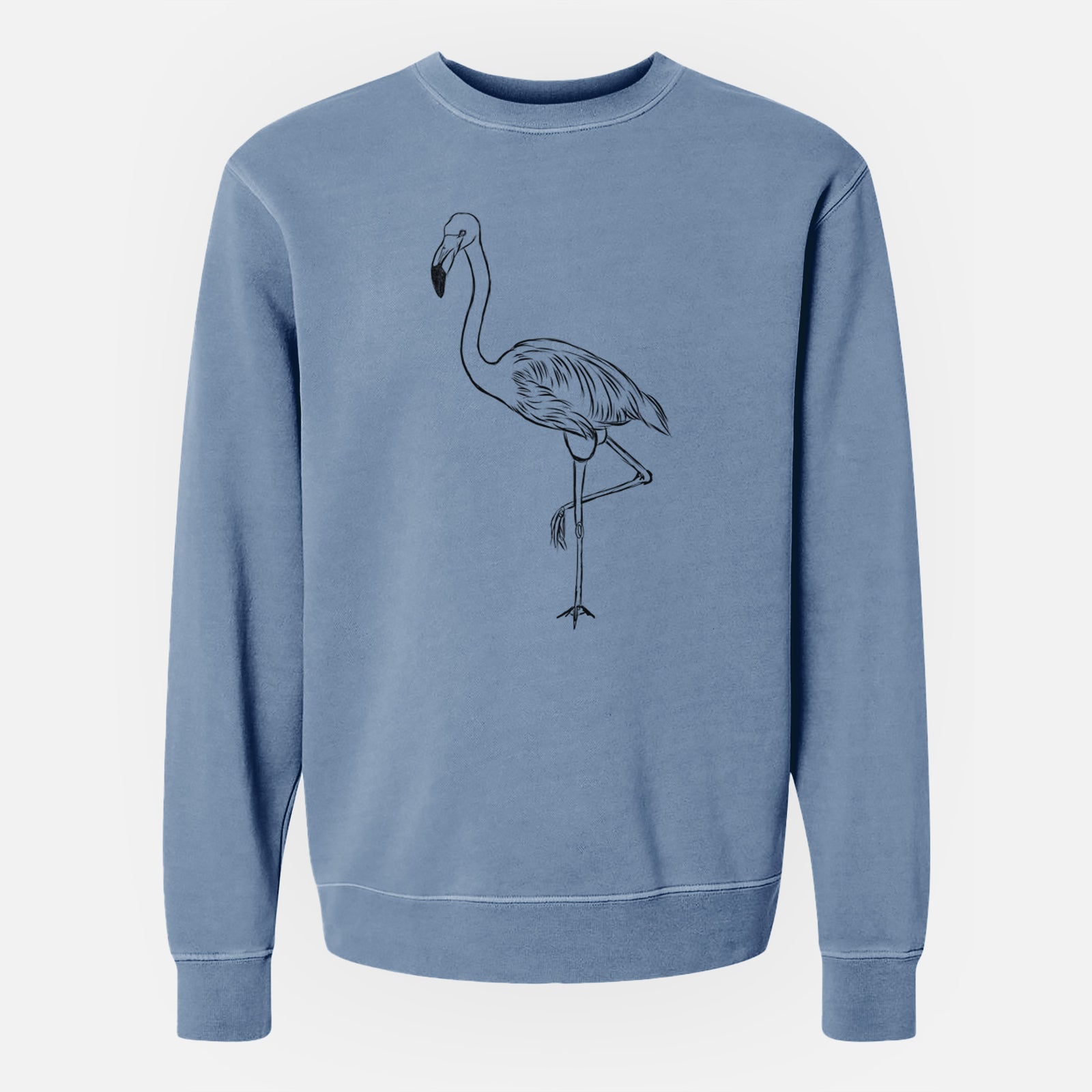 Bare Mango the Flamingo - Unisex Pigment Dyed Crew Sweatshirt