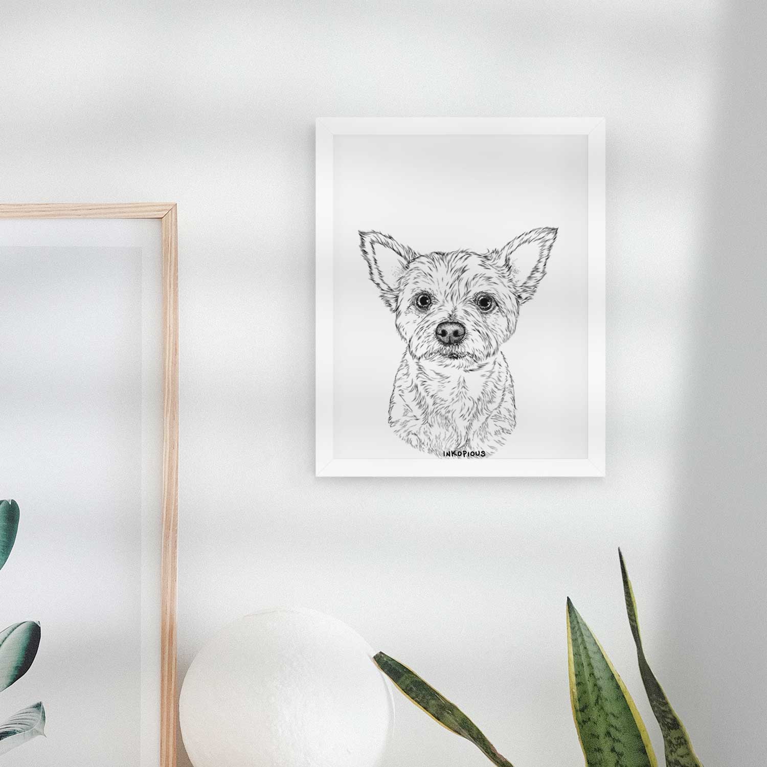 Mango the Yorker Cairn Terrier Art Print