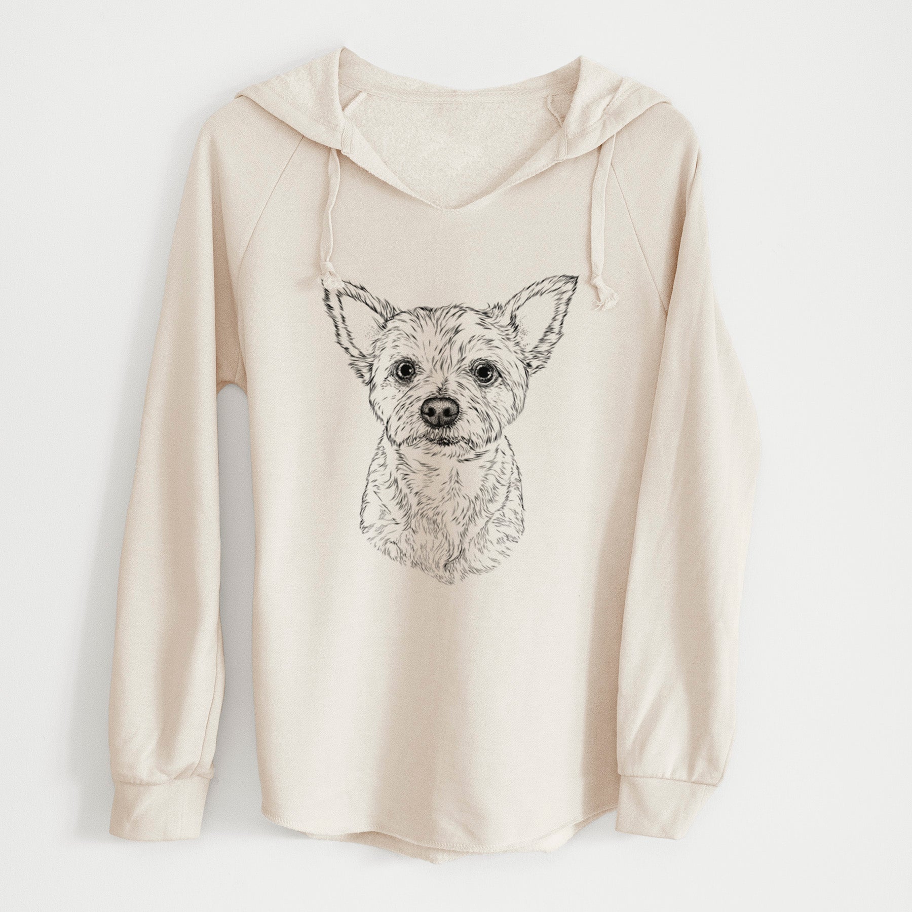 Bare Mango the Yorker Cairn Terrier Mix - Cali Wave Hooded Sweatshirt