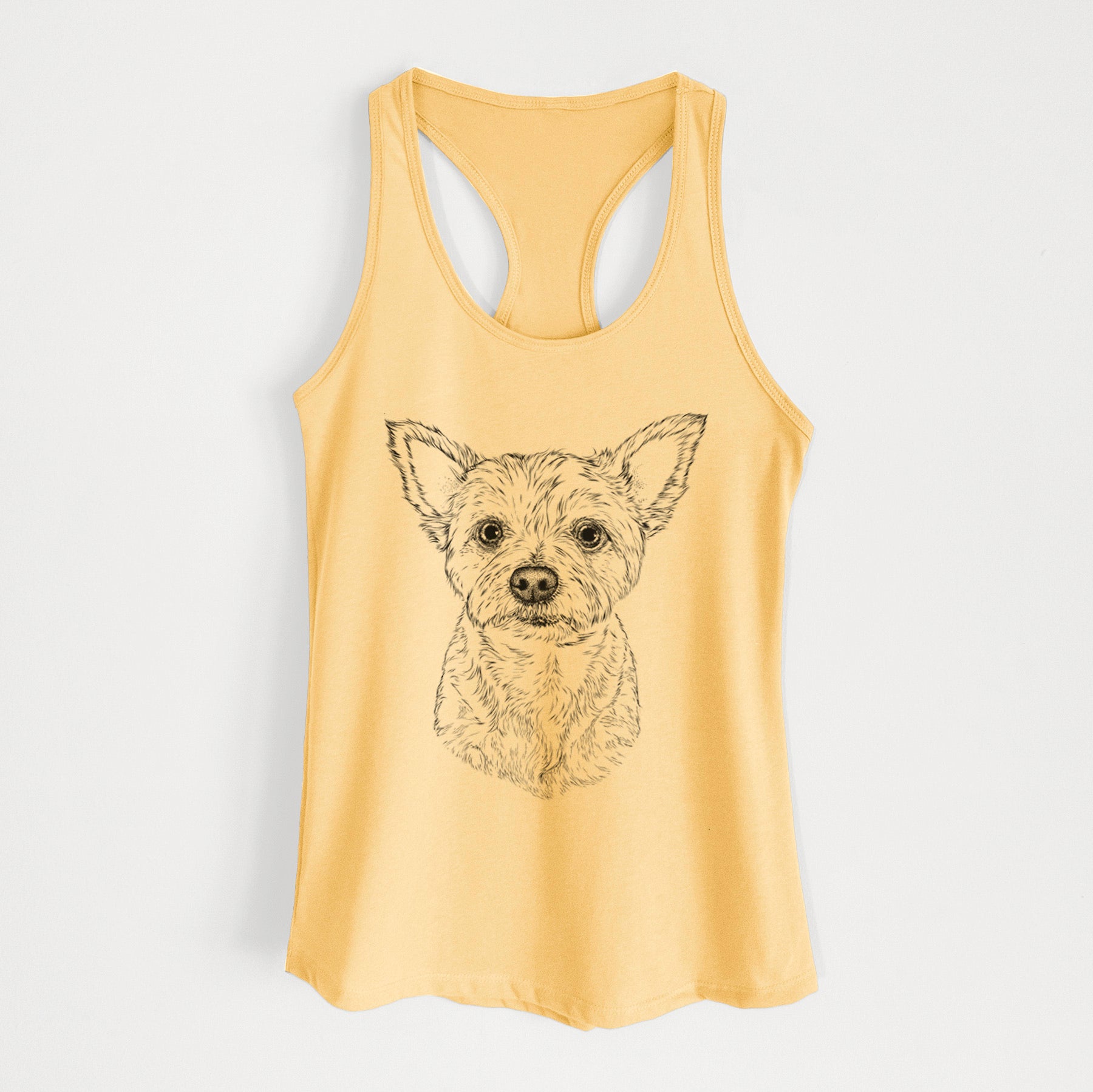 Mango the Yorker Cairn Terrier Mix - Women's Racerback Tanktop