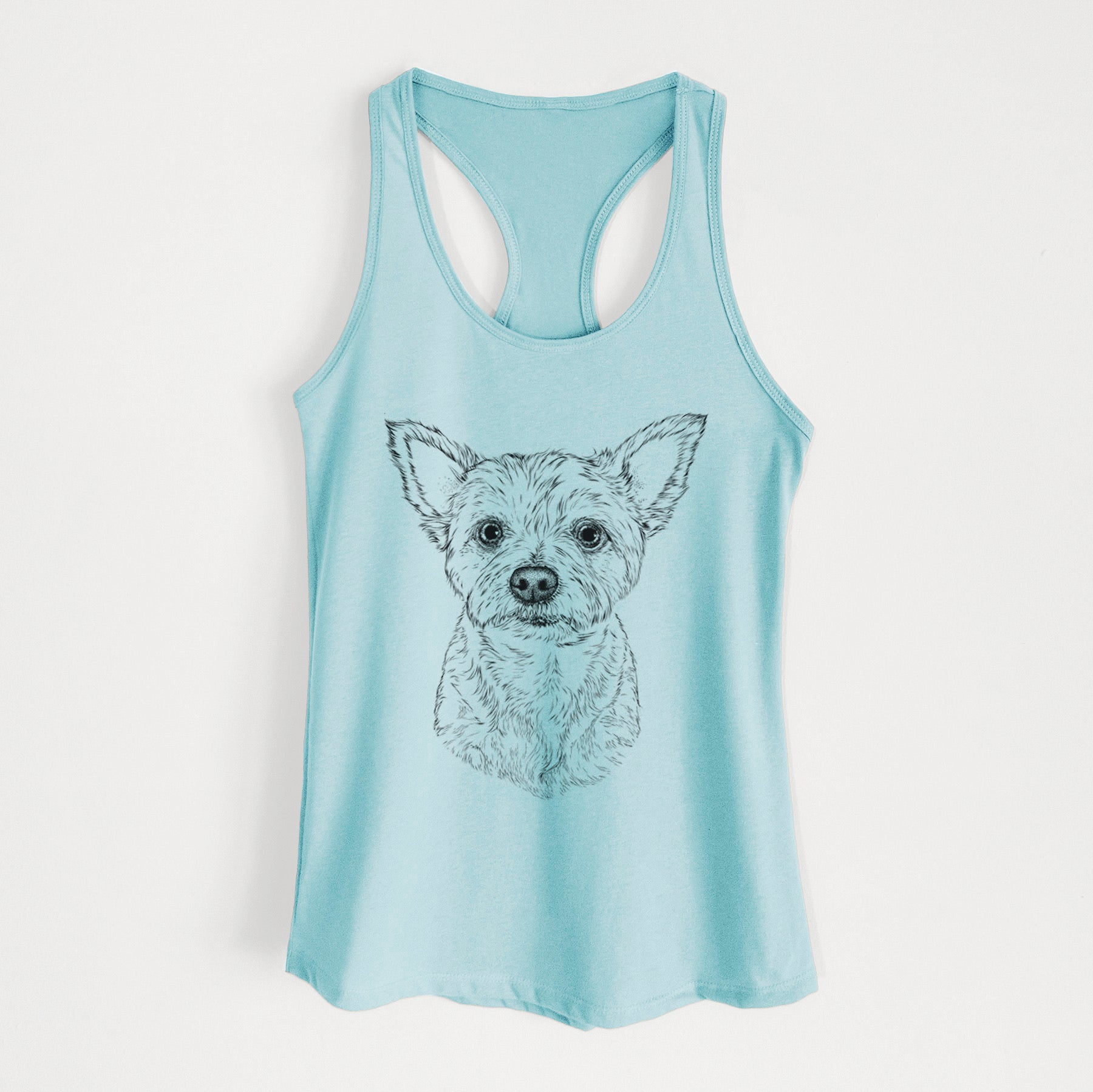 Mango the Yorker Cairn Terrier Mix - Women's Racerback Tanktop