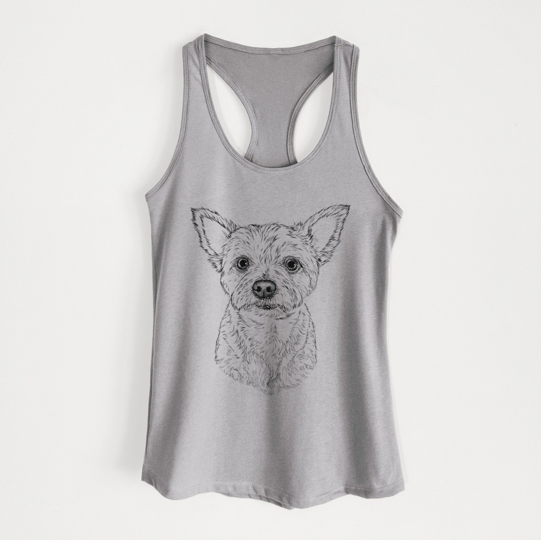 Mango the Yorker Cairn Terrier Mix - Women's Racerback Tanktop