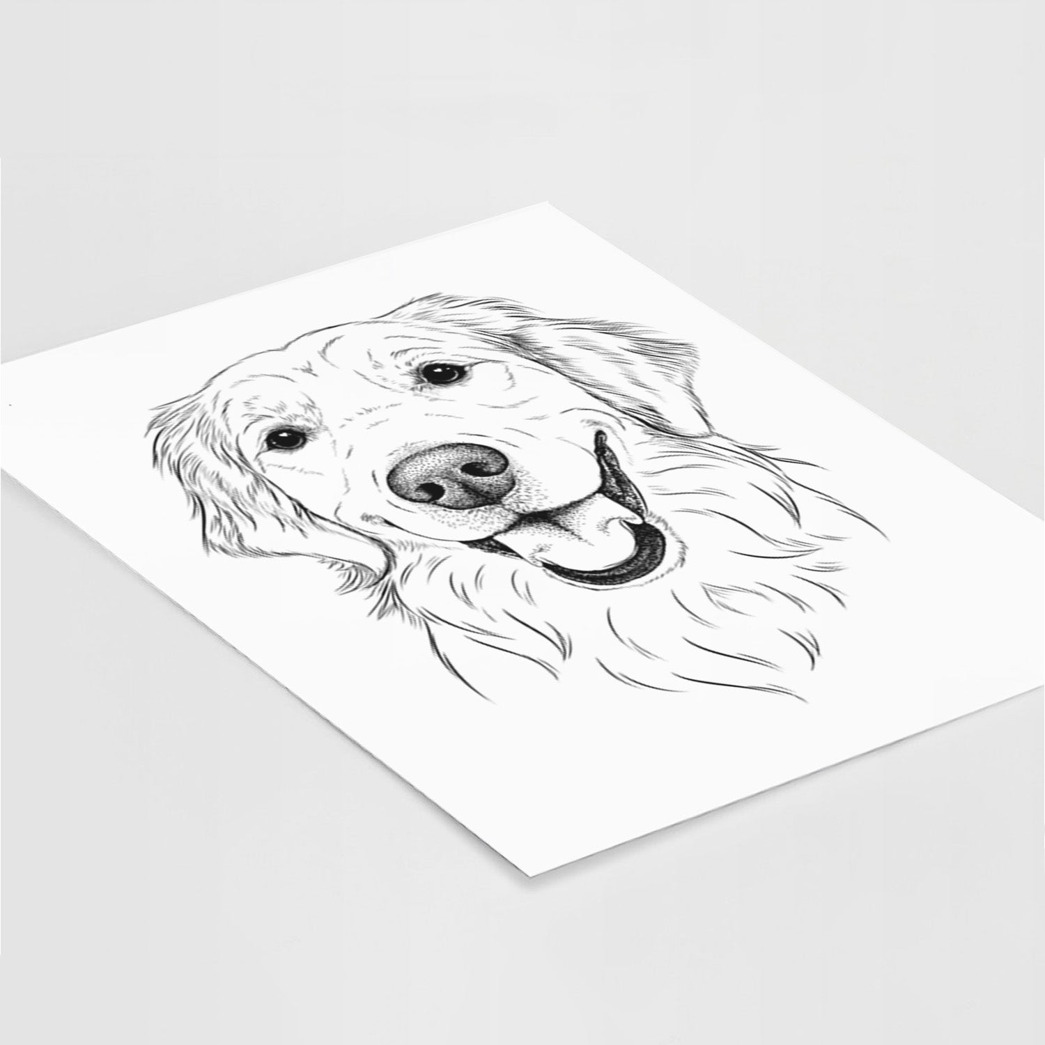 Maple the Golden Retriever Art Print