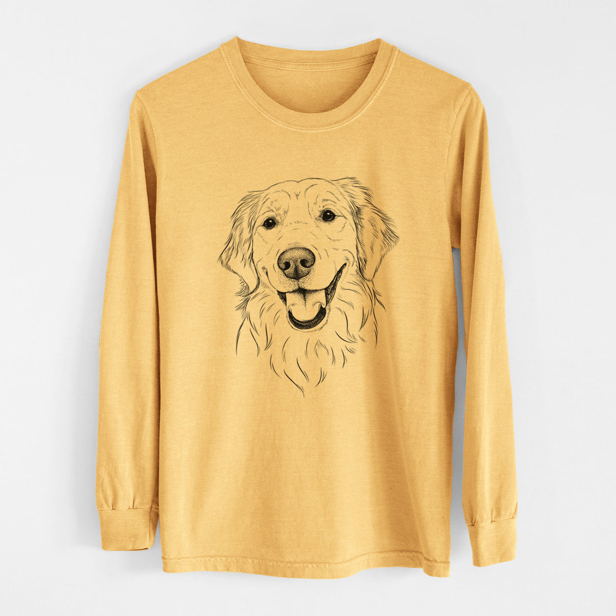 Bare Maple the Golden Retriever - Heavyweight 100% Cotton Long Sleeve