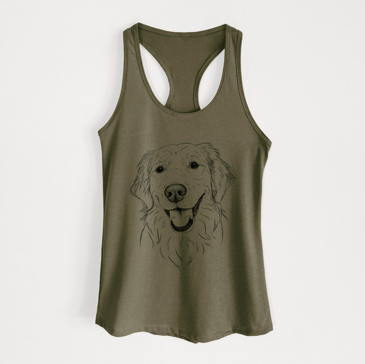 Maple the Golden Retriever - Women's Racerback Tanktop