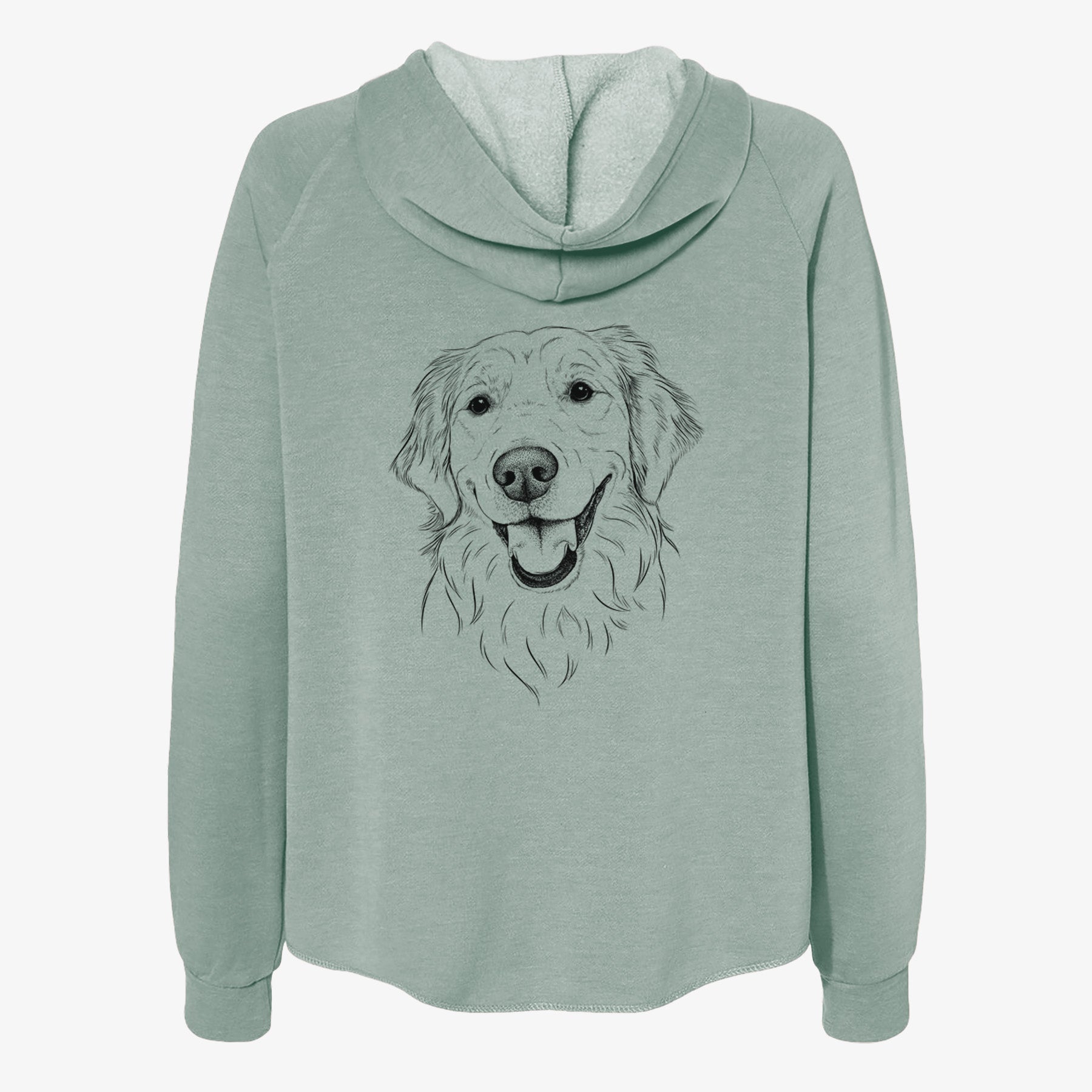 Maple the Golden Retriever - Women's Cali Wave Zip-Up Sweatshirt