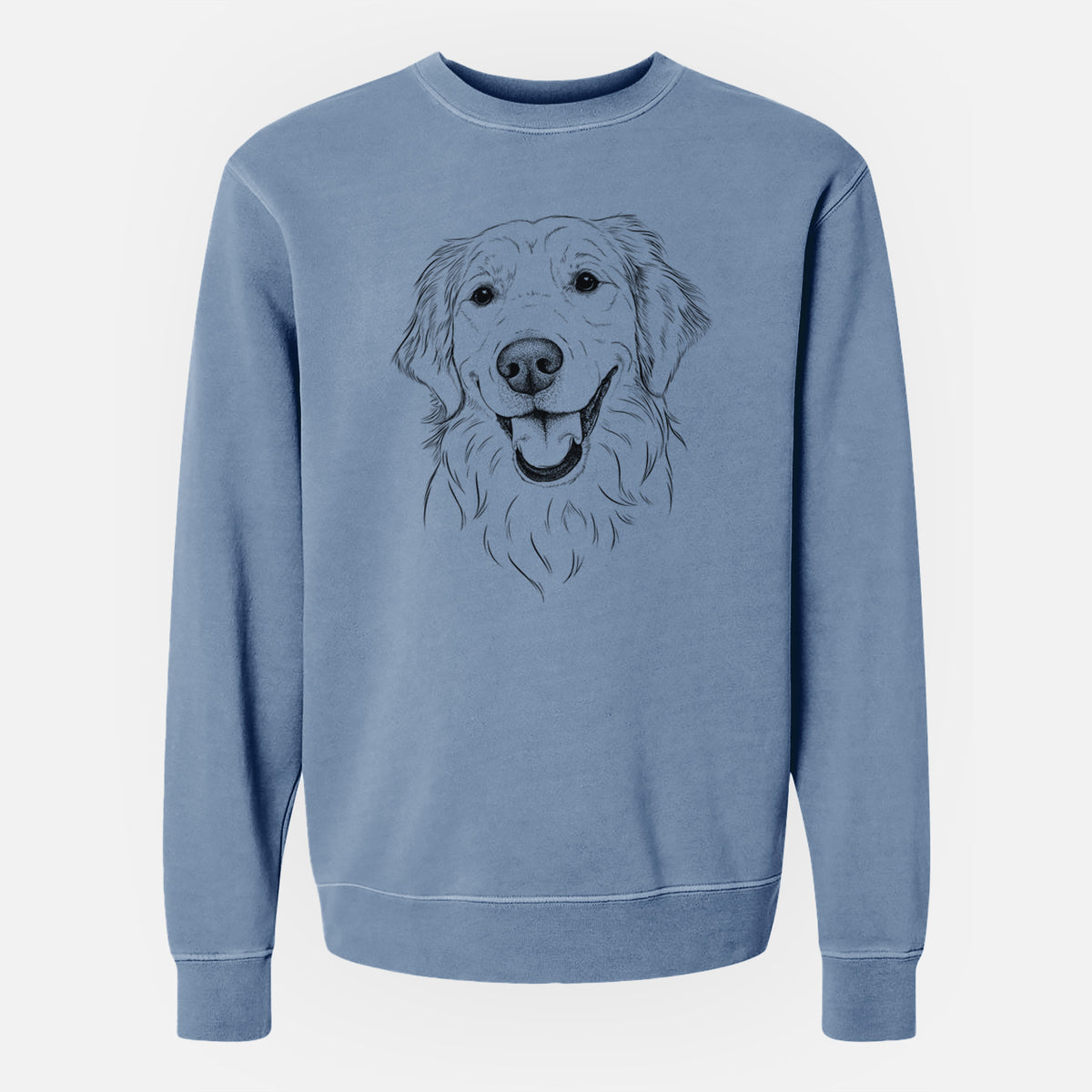 Bare Maple the Golden Retriever - Unisex Pigment Dyed Crew Sweatshirt