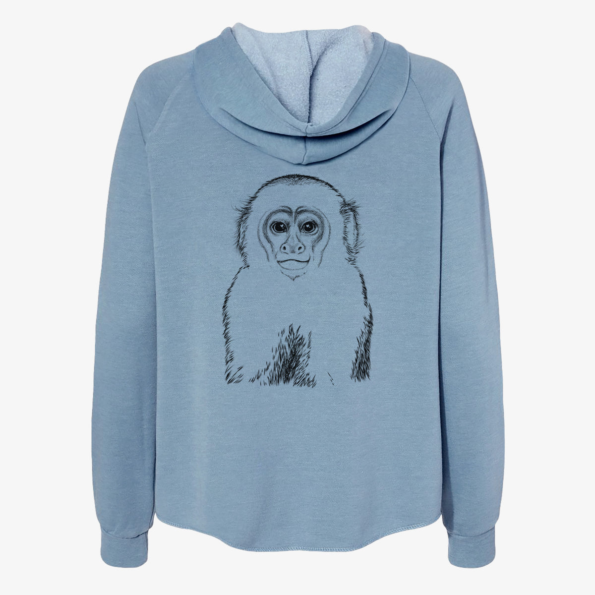 Marcel the Capuchin Monkey - Women's Cali Wave Zip-Up Sweatshirt