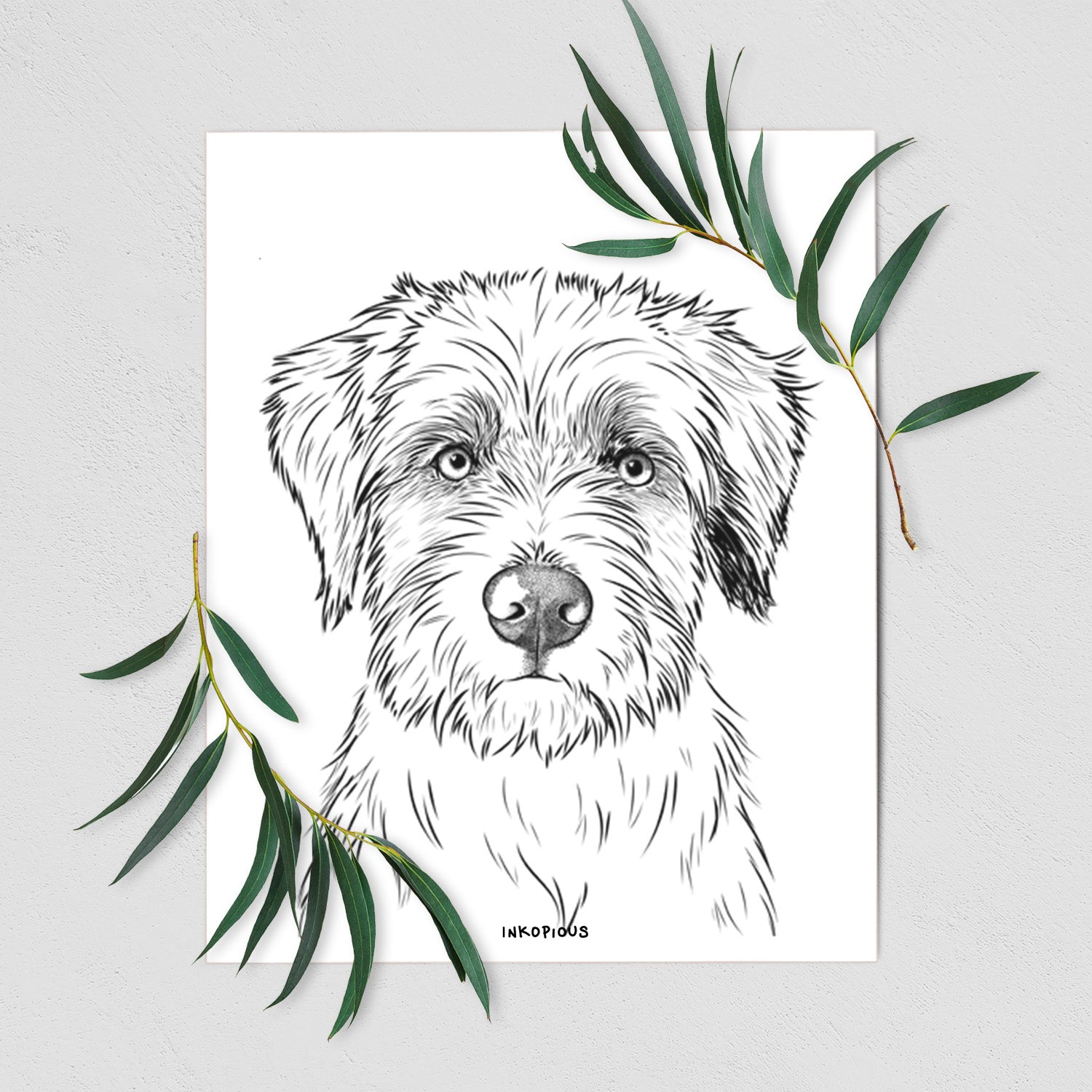 Marek the Bernedoodle Art Print