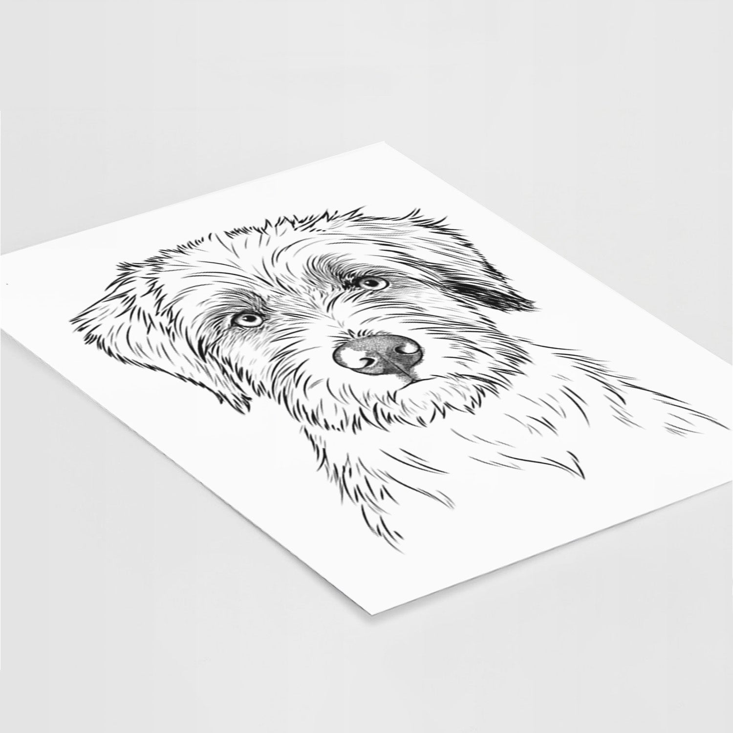 Marek the Bernedoodle Art Print