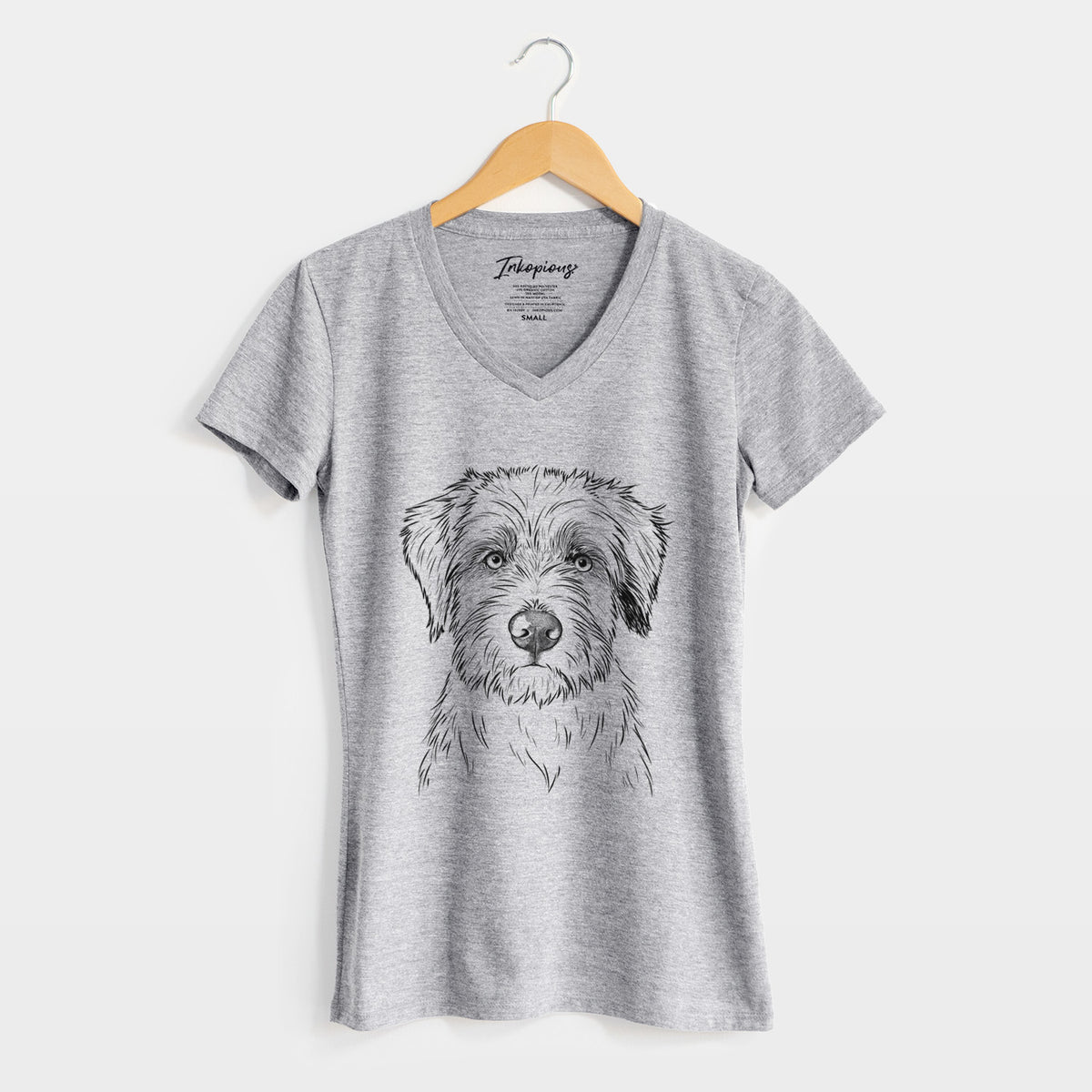 Bare Marek the Bernedoodle - Women's V-neck Shirt