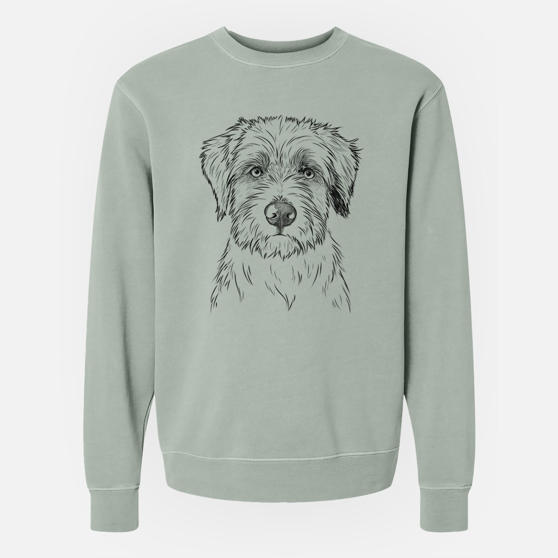 Bare Marek the Bernedoodle - Unisex Pigment Dyed Crew Sweatshirt