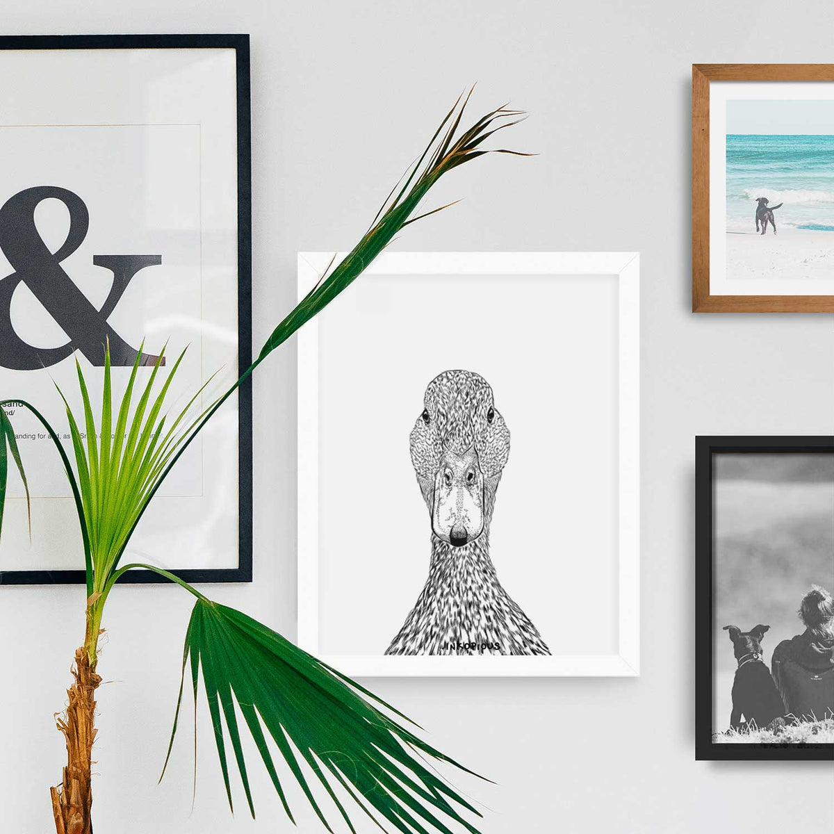 Marge the Mallard Duck Art Print