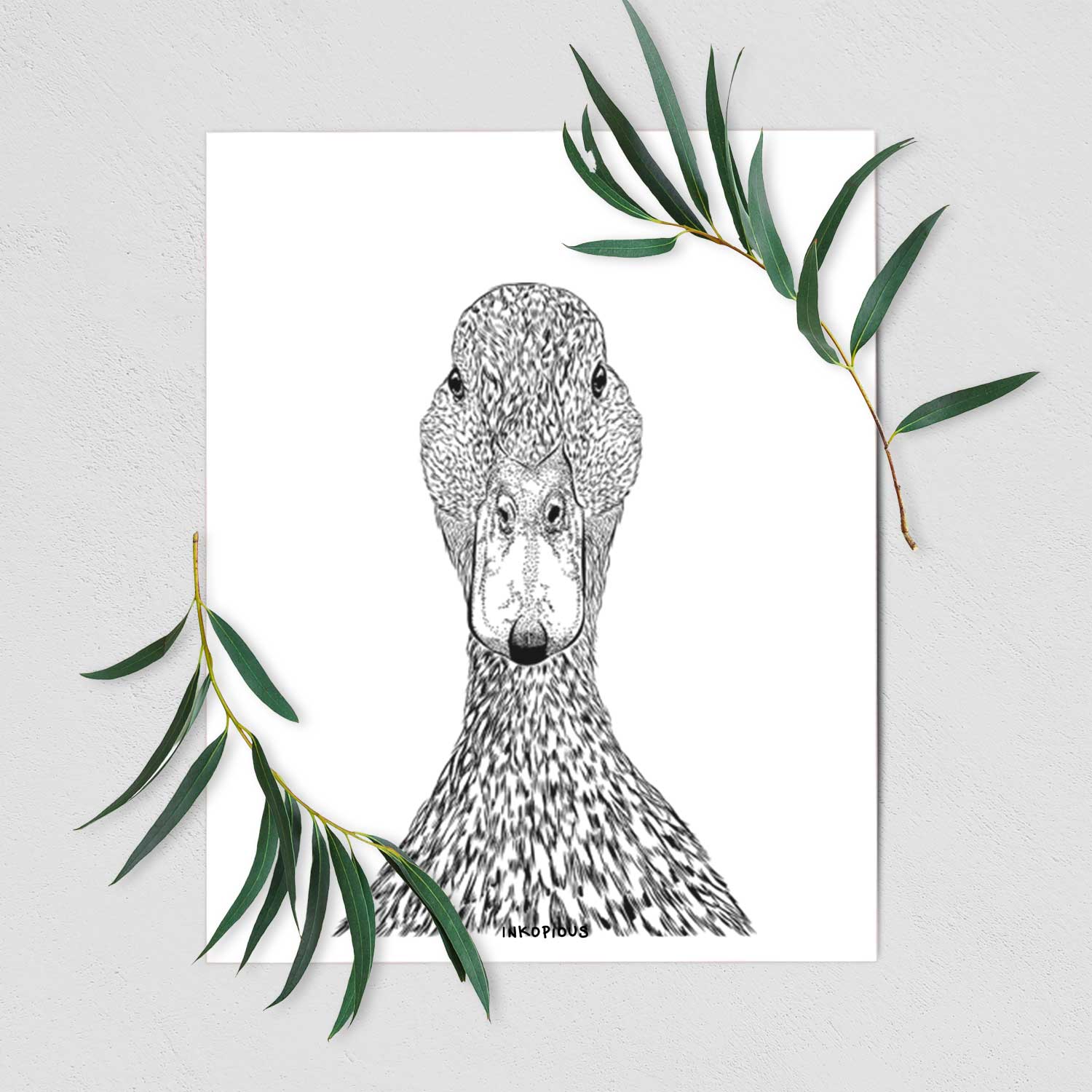 Marge the Mallard Duck Art Print