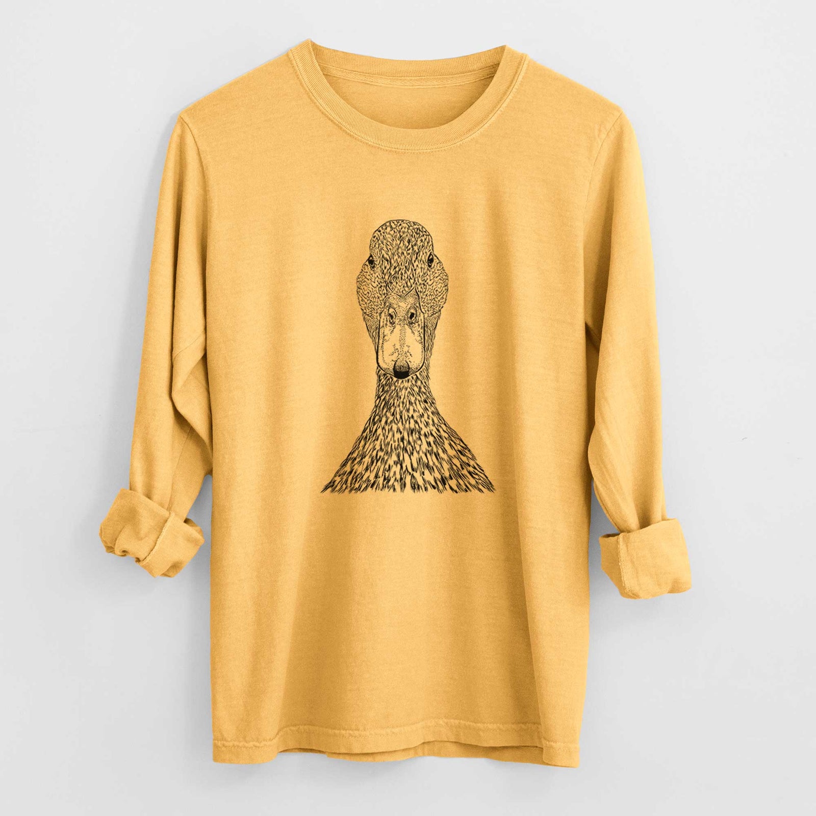 Bare Marge the Mallard Duck - Heavyweight 100% Cotton Long Sleeve