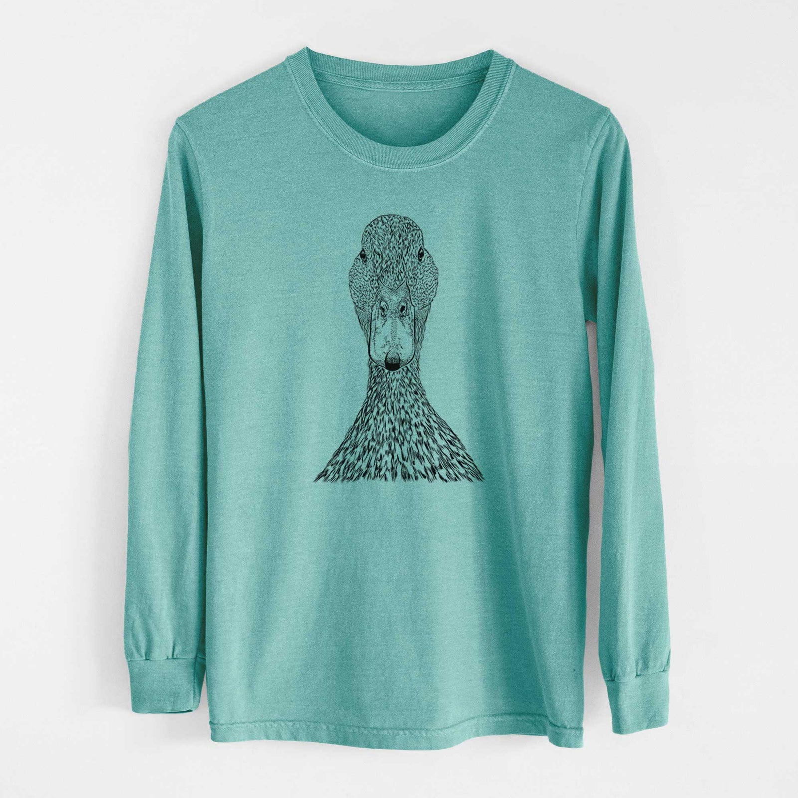 Bare Marge the Mallard Duck - Heavyweight 100% Cotton Long Sleeve