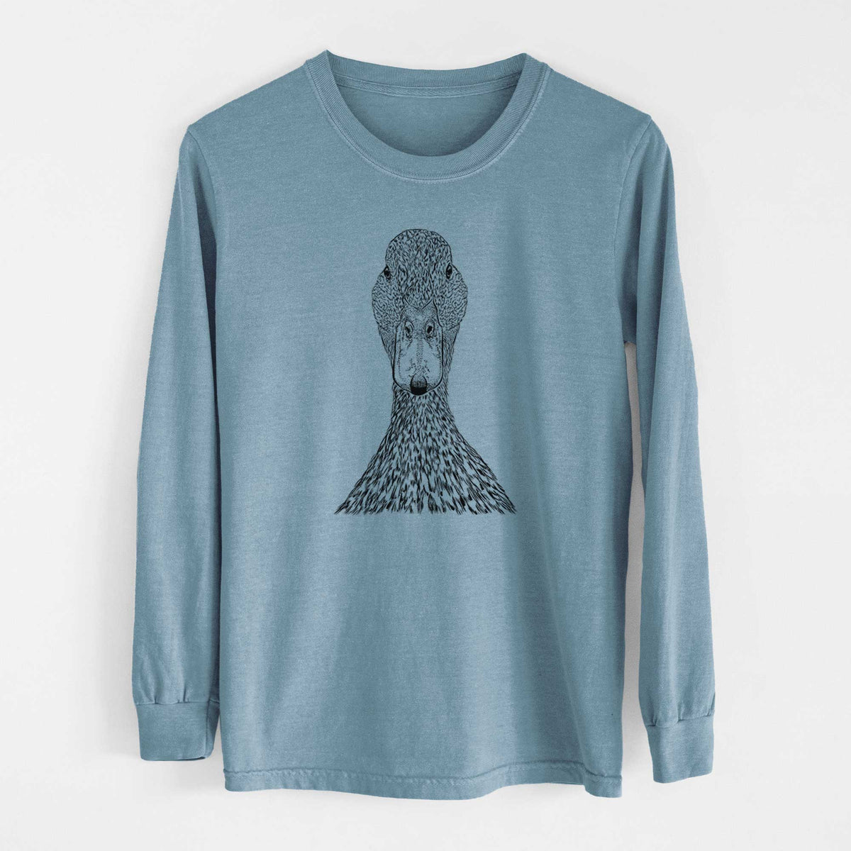 Bare Marge the Mallard Duck - Heavyweight 100% Cotton Long Sleeve