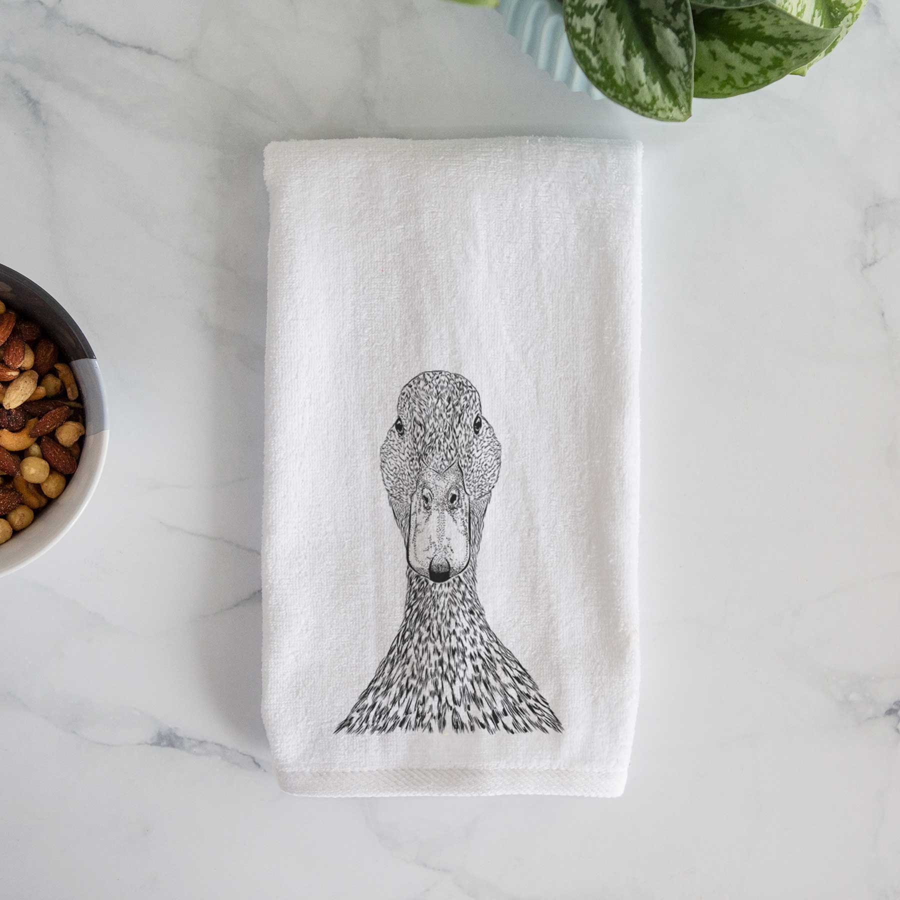 Marge the Mallard Duck Decorative Hand Towel