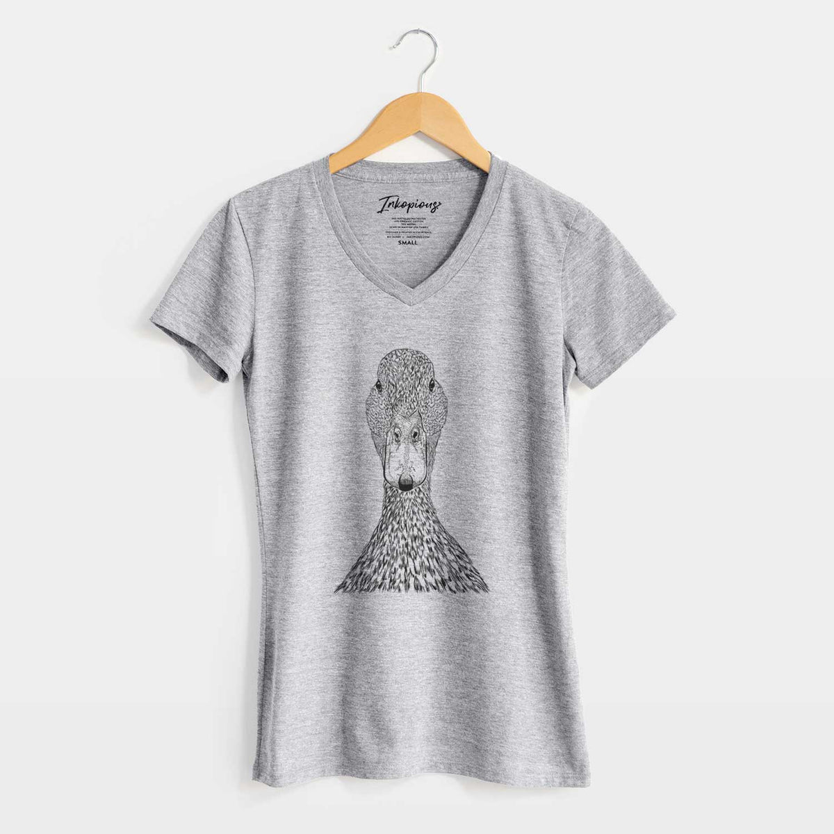Bare Marge the Mallard Duck - Women's V-neck Shirt