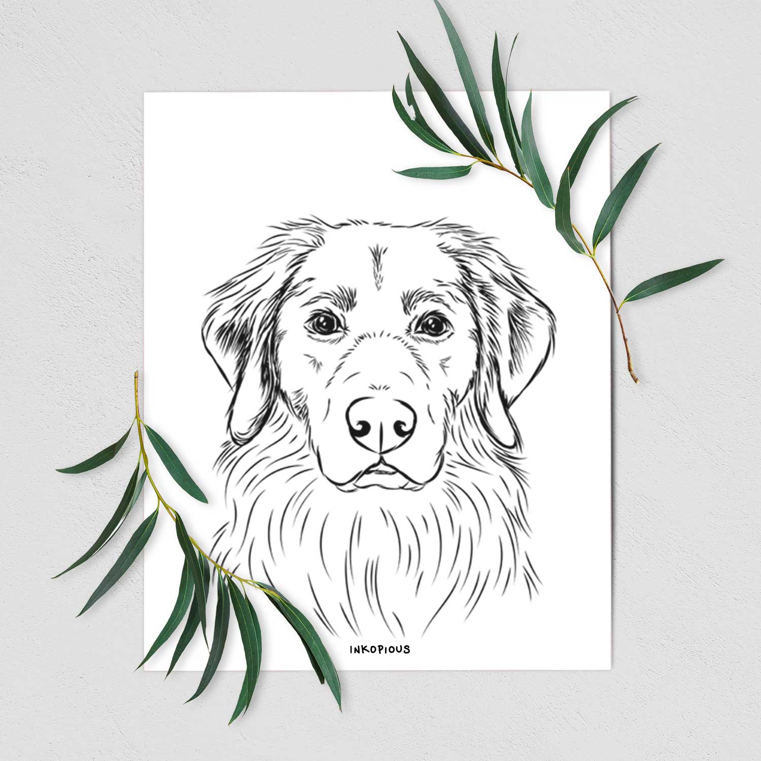 Marley the Golden Retriever Art Print