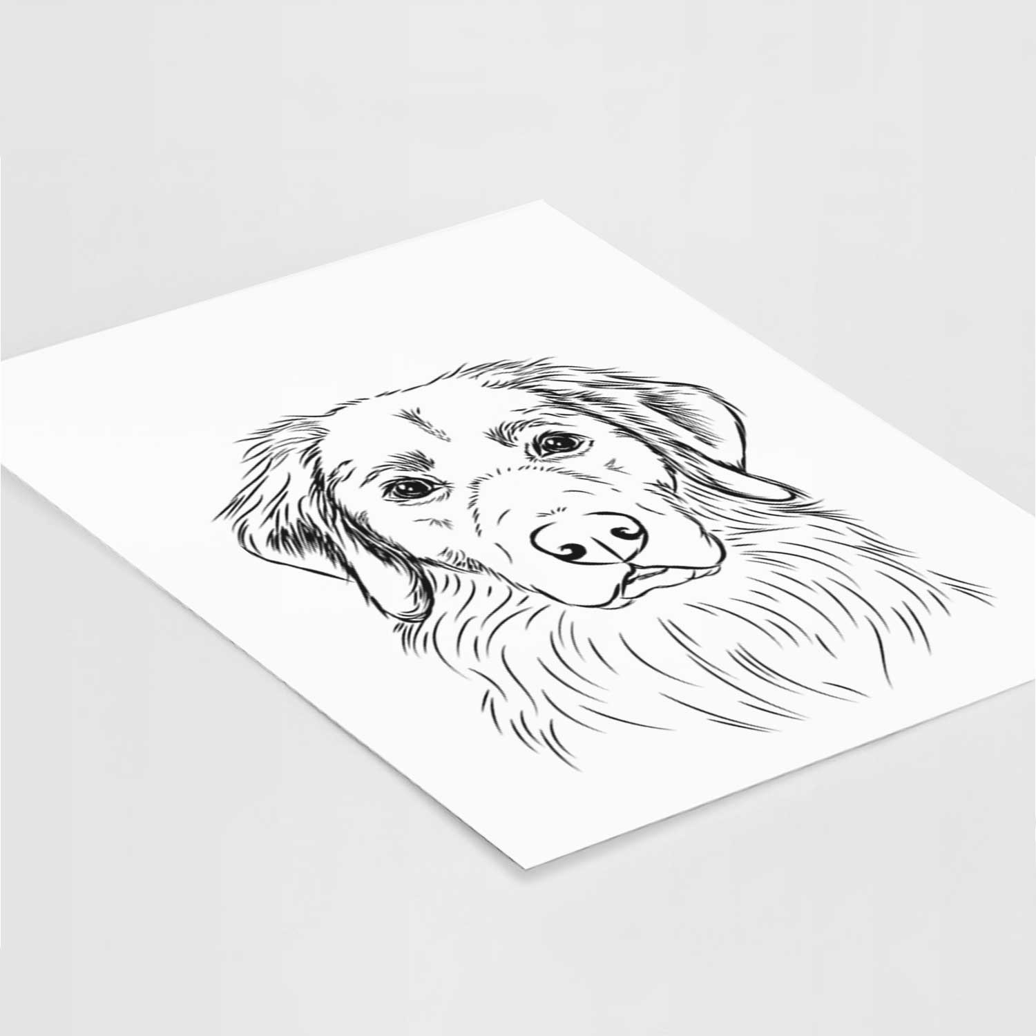 Marley the Golden Retriever Art Print