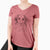 Bare Marley the Golden Retriever - Women's V-neck Shirt