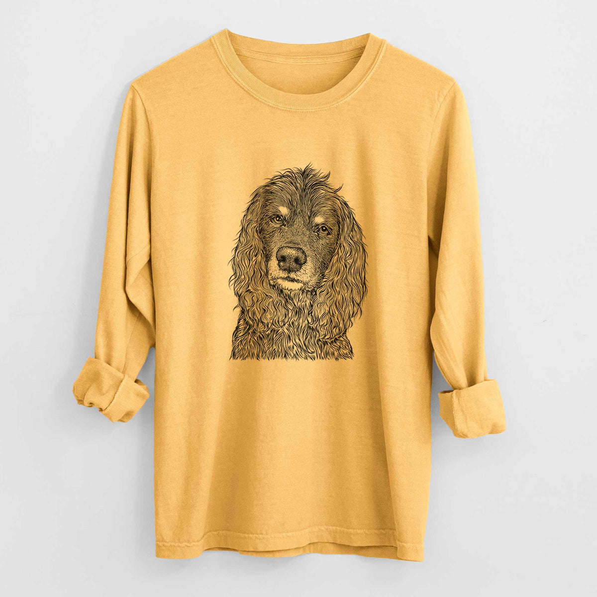 Bare Marley Boy the American Cocker Spaniel - Heavyweight 100% Cotton Long Sleeve