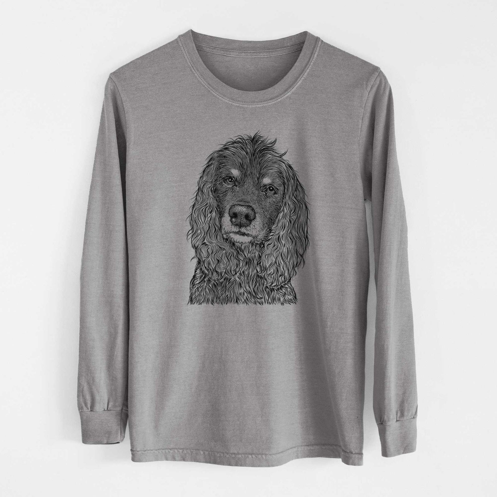 Bare Marley Boy the American Cocker Spaniel - Heavyweight 100% Cotton Long Sleeve