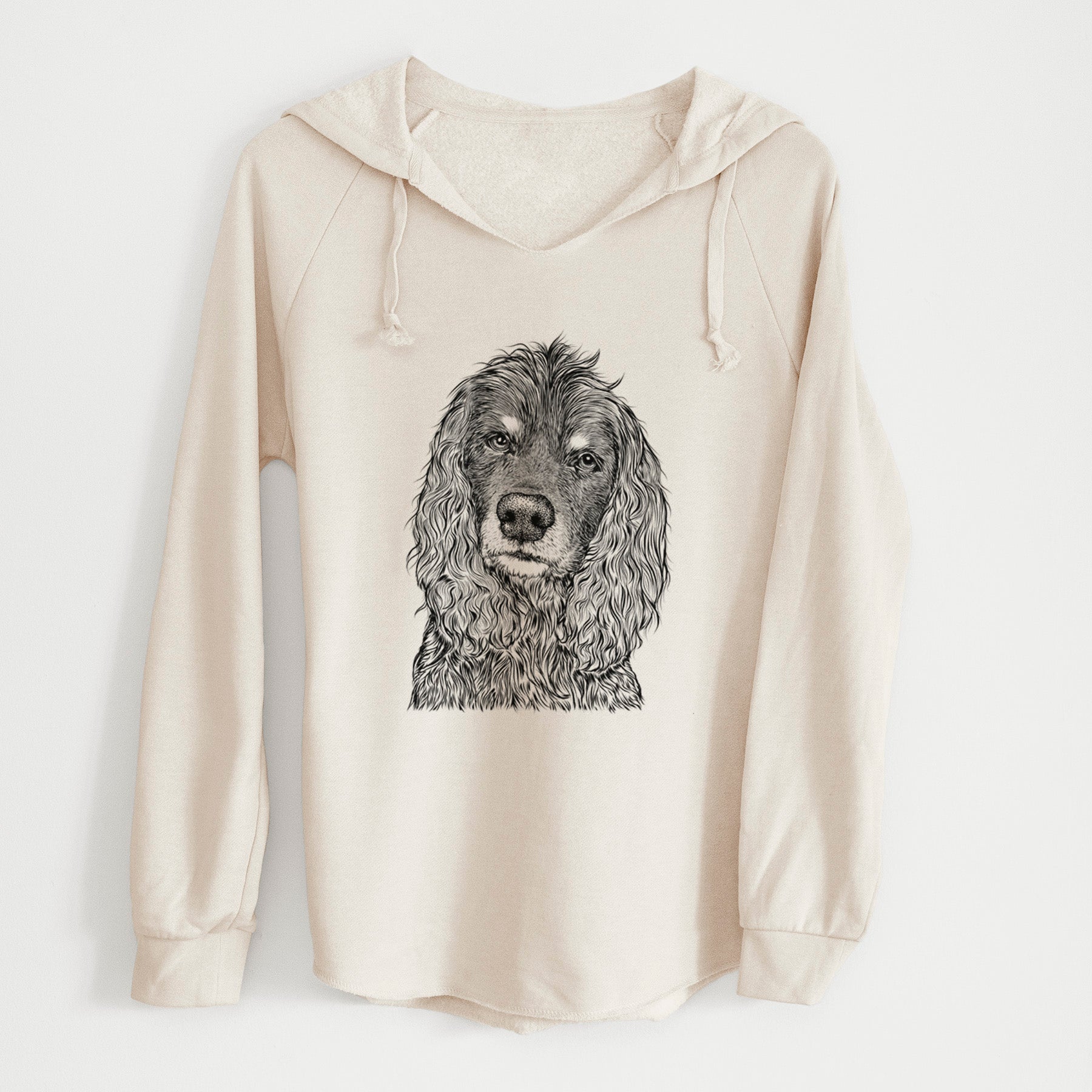 Bare Marley Boy the American Cocker Spaniel - Cali Wave Hooded Sweatshirt