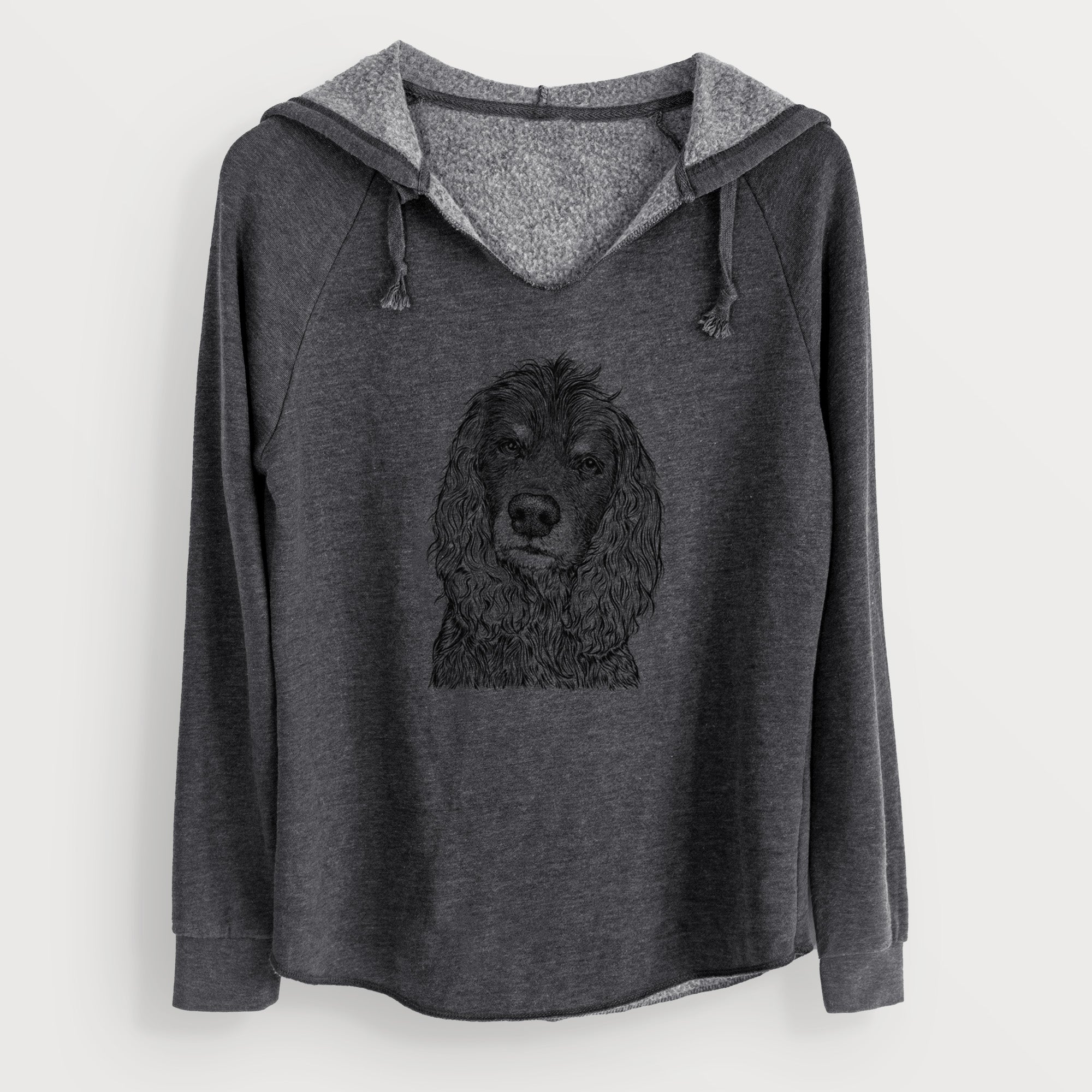 Bare Marley Boy the American Cocker Spaniel - Cali Wave Hooded Sweatshirt