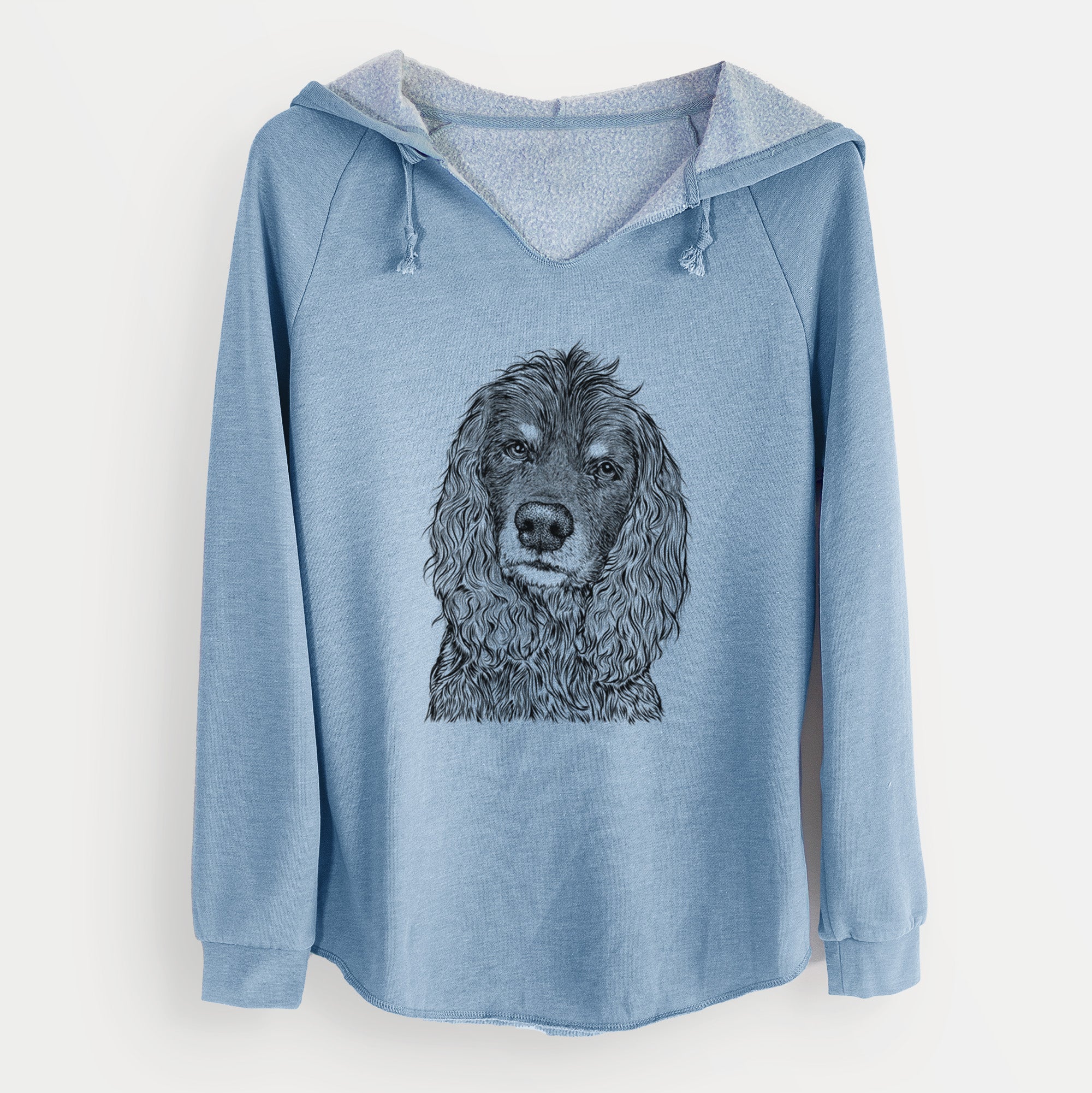 Bare Marley Boy the American Cocker Spaniel - Cali Wave Hooded Sweatshirt