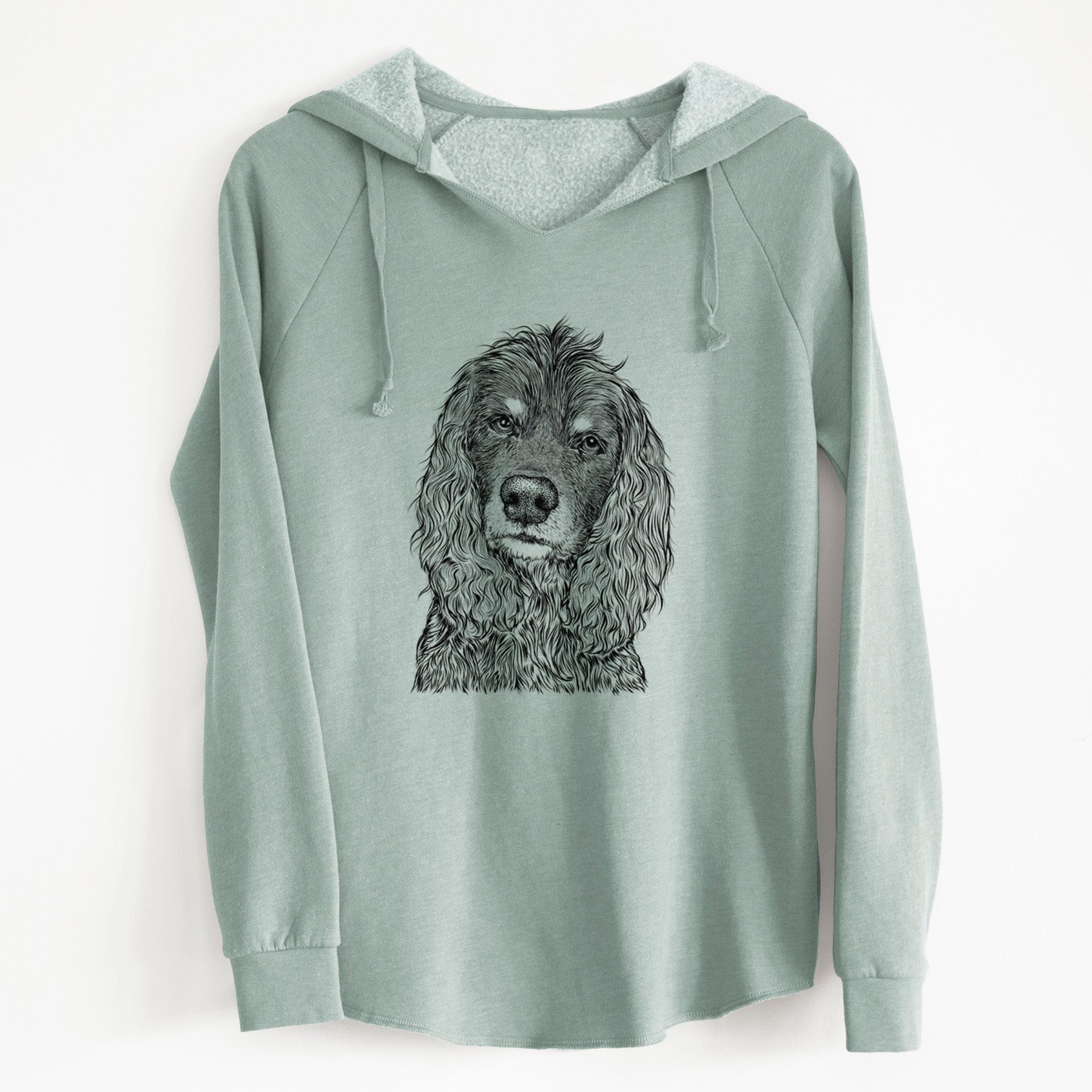 Bare Marley Boy the American Cocker Spaniel - Cali Wave Hooded Sweatshirt