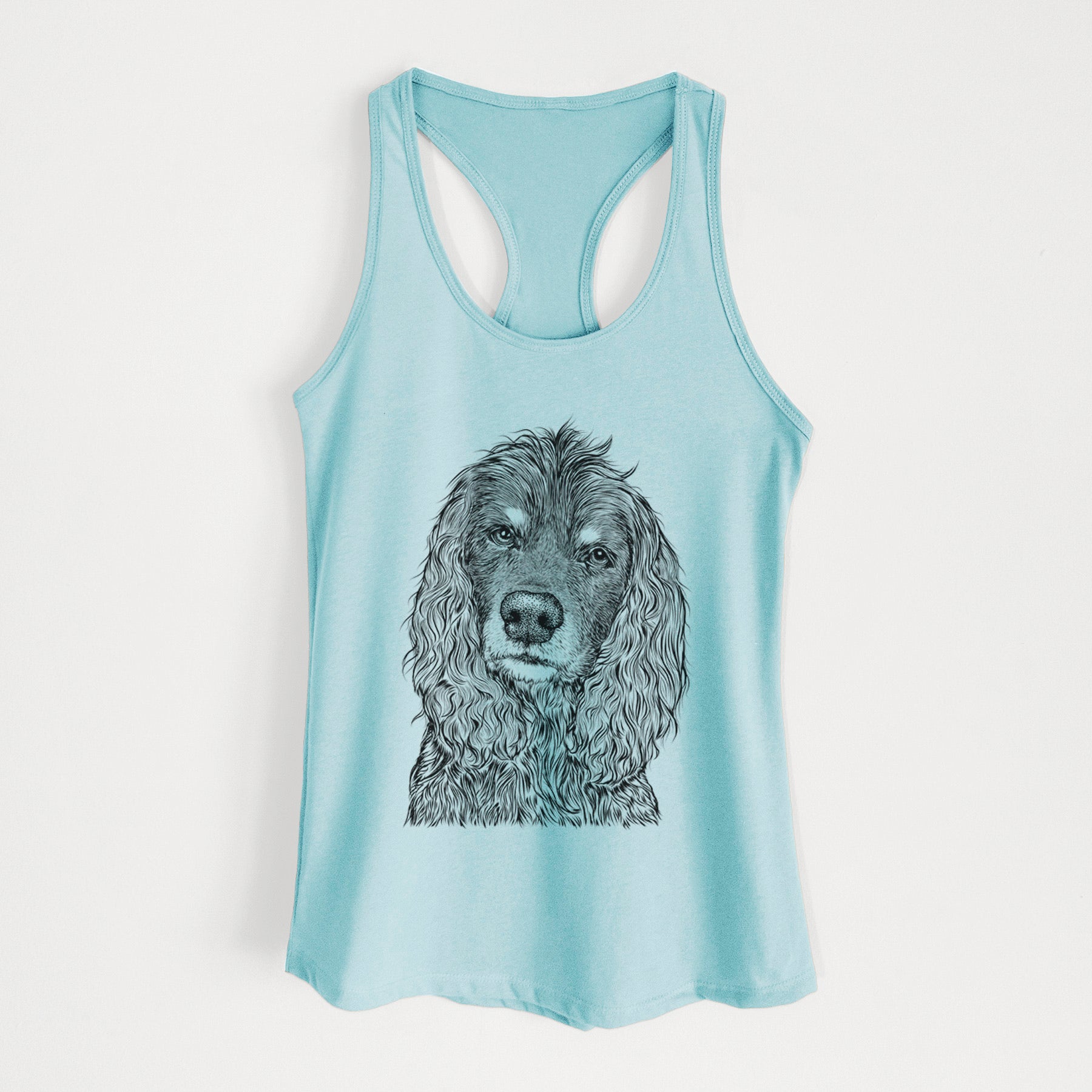 Marley Boy the American Cocker Spaniel - Women's Racerback Tanktop