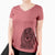 Bare Marley Boy the American Cocker Spaniel - Women's V-neck Shirt