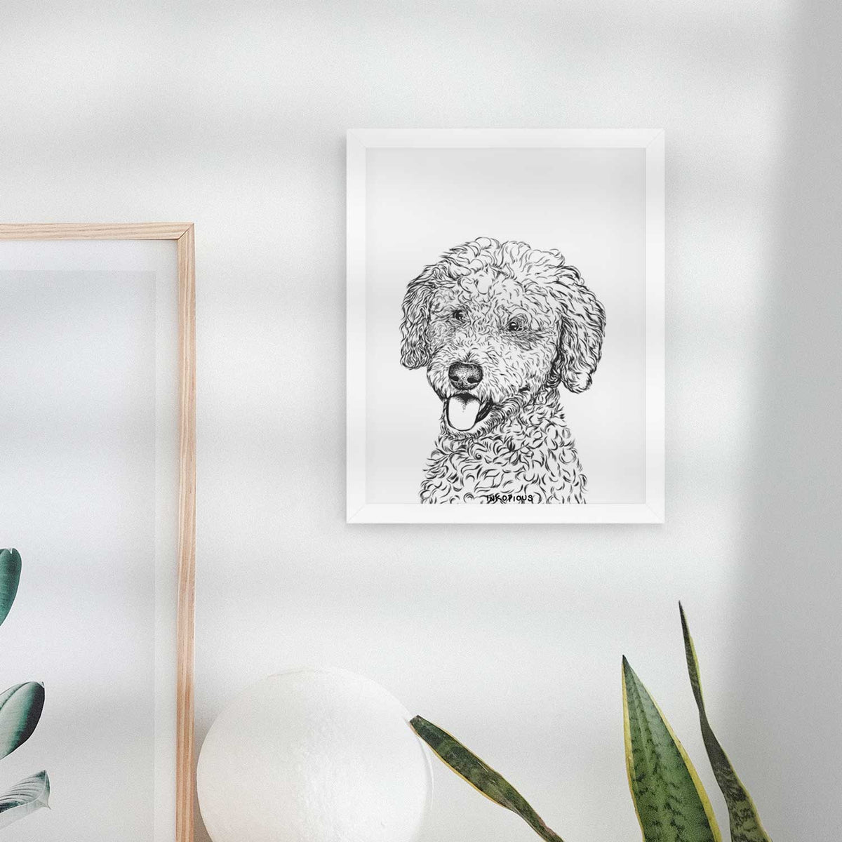 Marlow the Goldendoodle Art Print