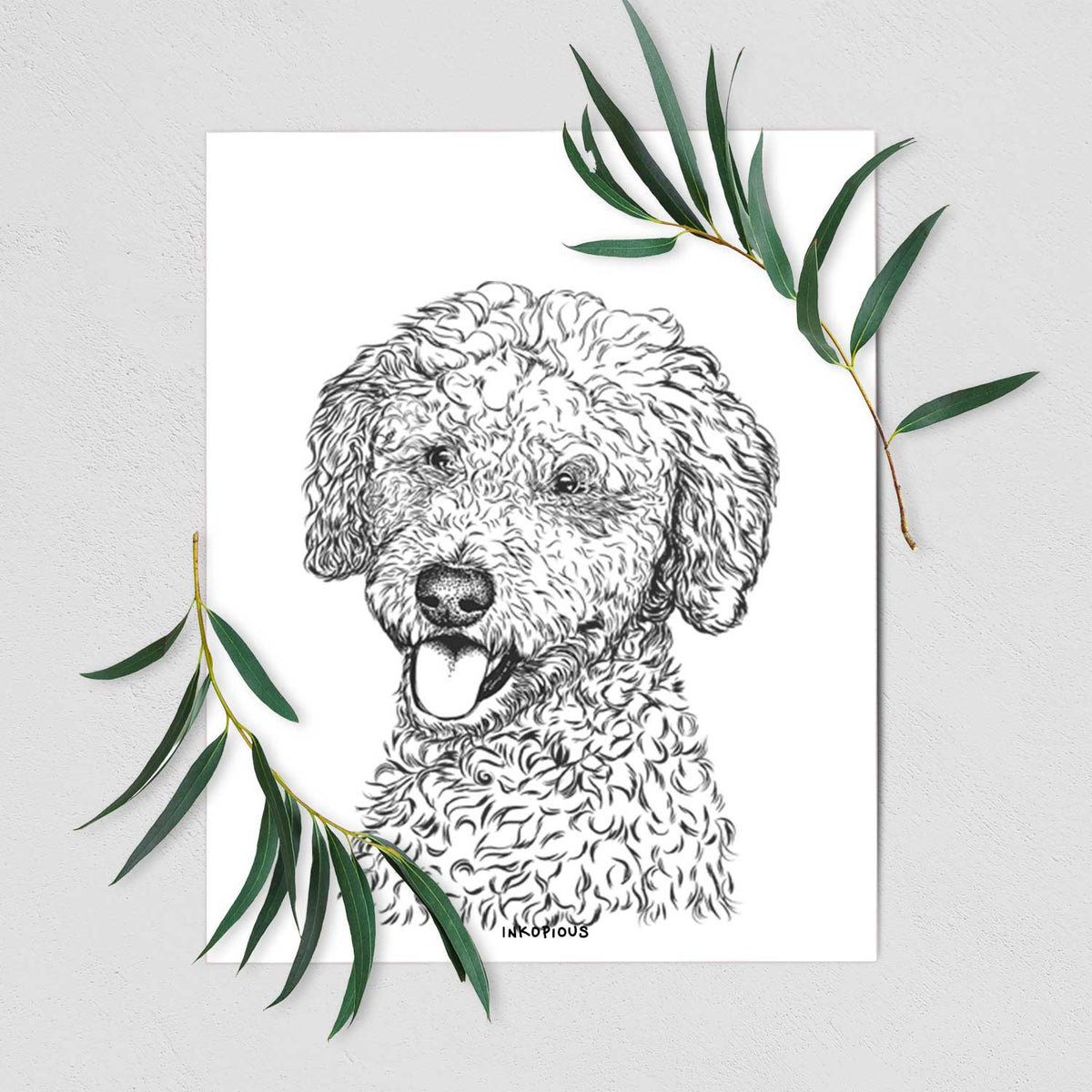 Marlow the Goldendoodle Art Print