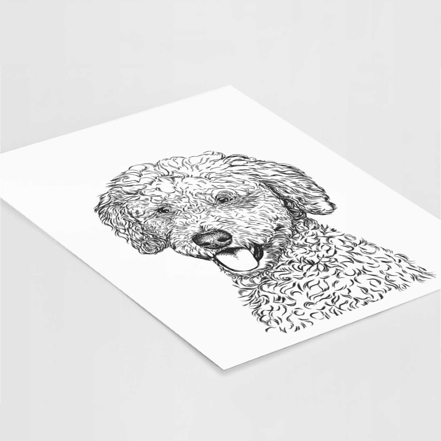 Marlow the Goldendoodle Art Print