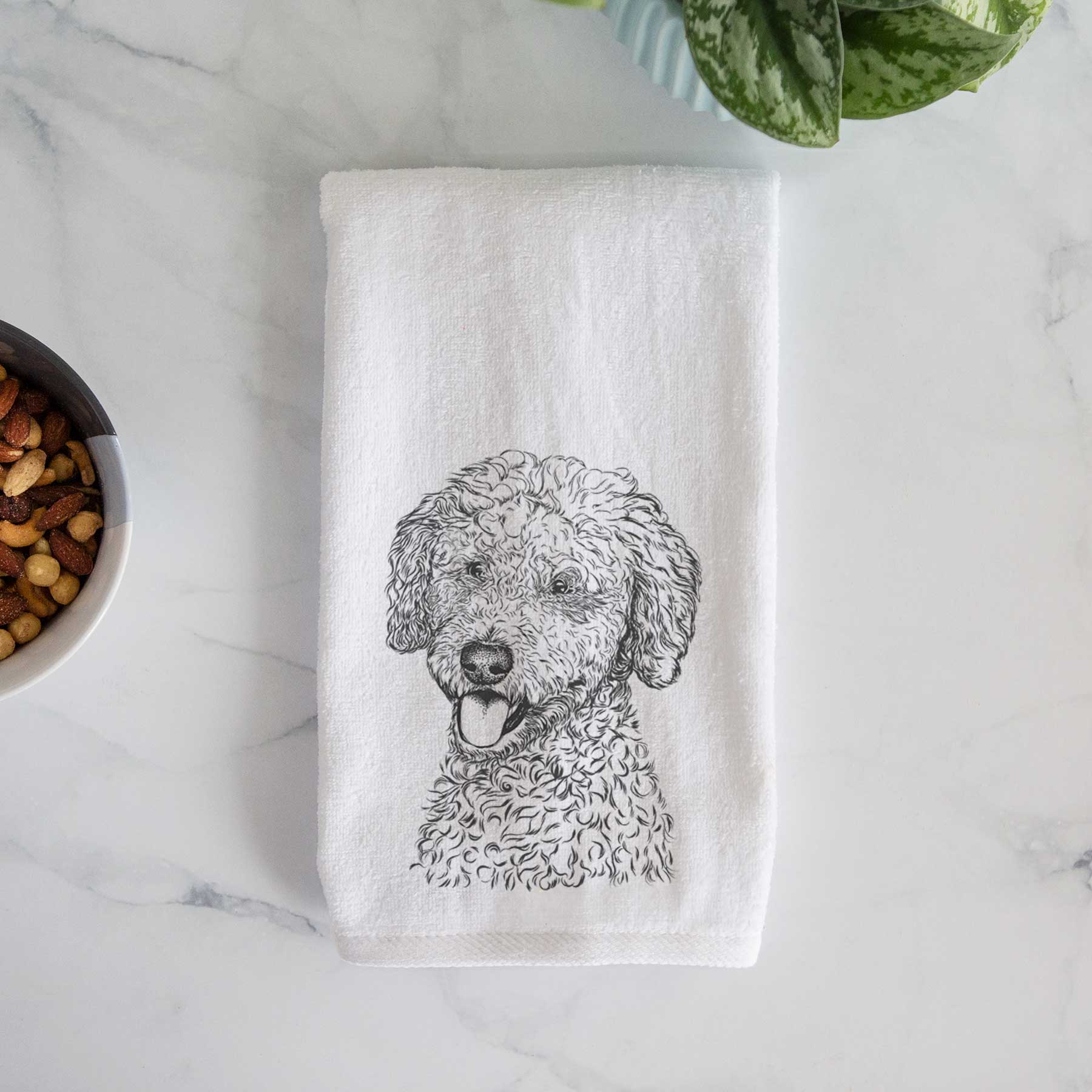 Marlow the Goldendoodle Decorative Hand Towel