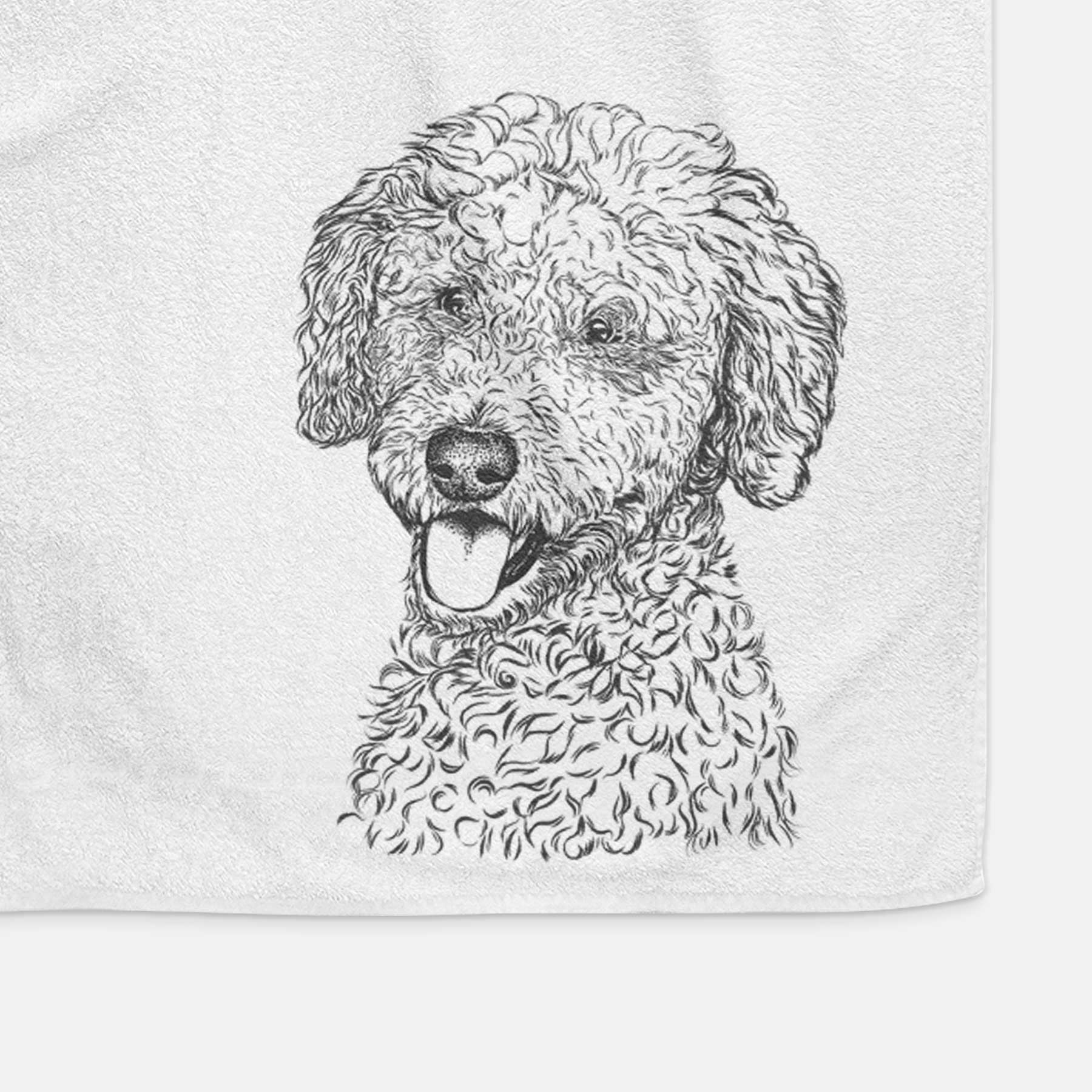 Marlow the Goldendoodle Decorative Hand Towel