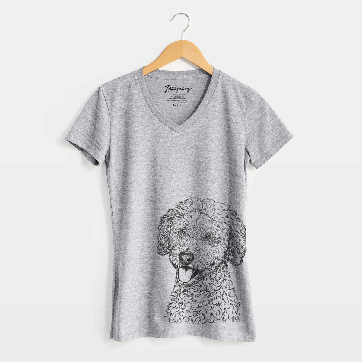 Bare Marlow the Goldendoodle - Women's V-neck Shirt