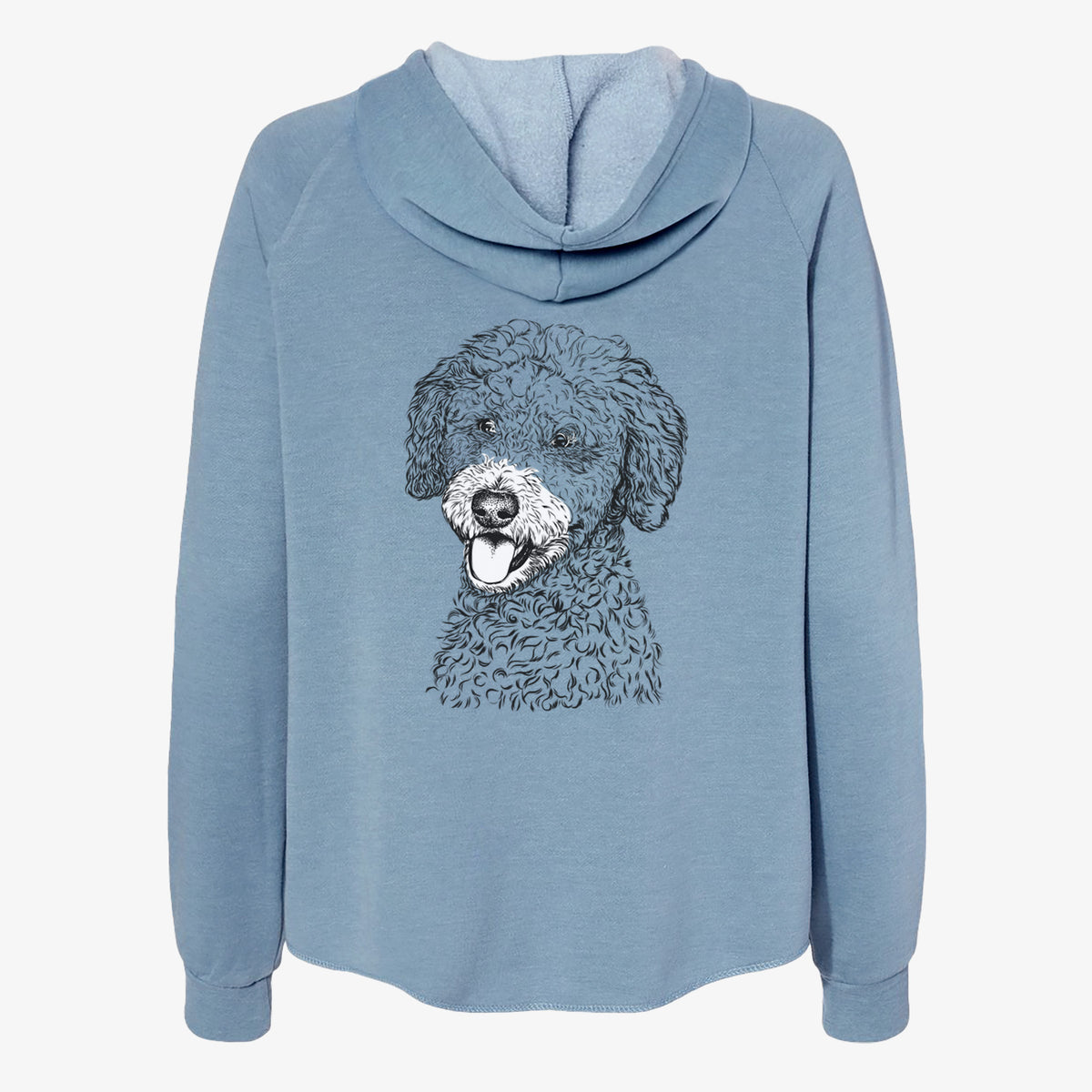 Marlow the Goldendoodle - Women's Cali Wave Zip-Up Sweatshirt