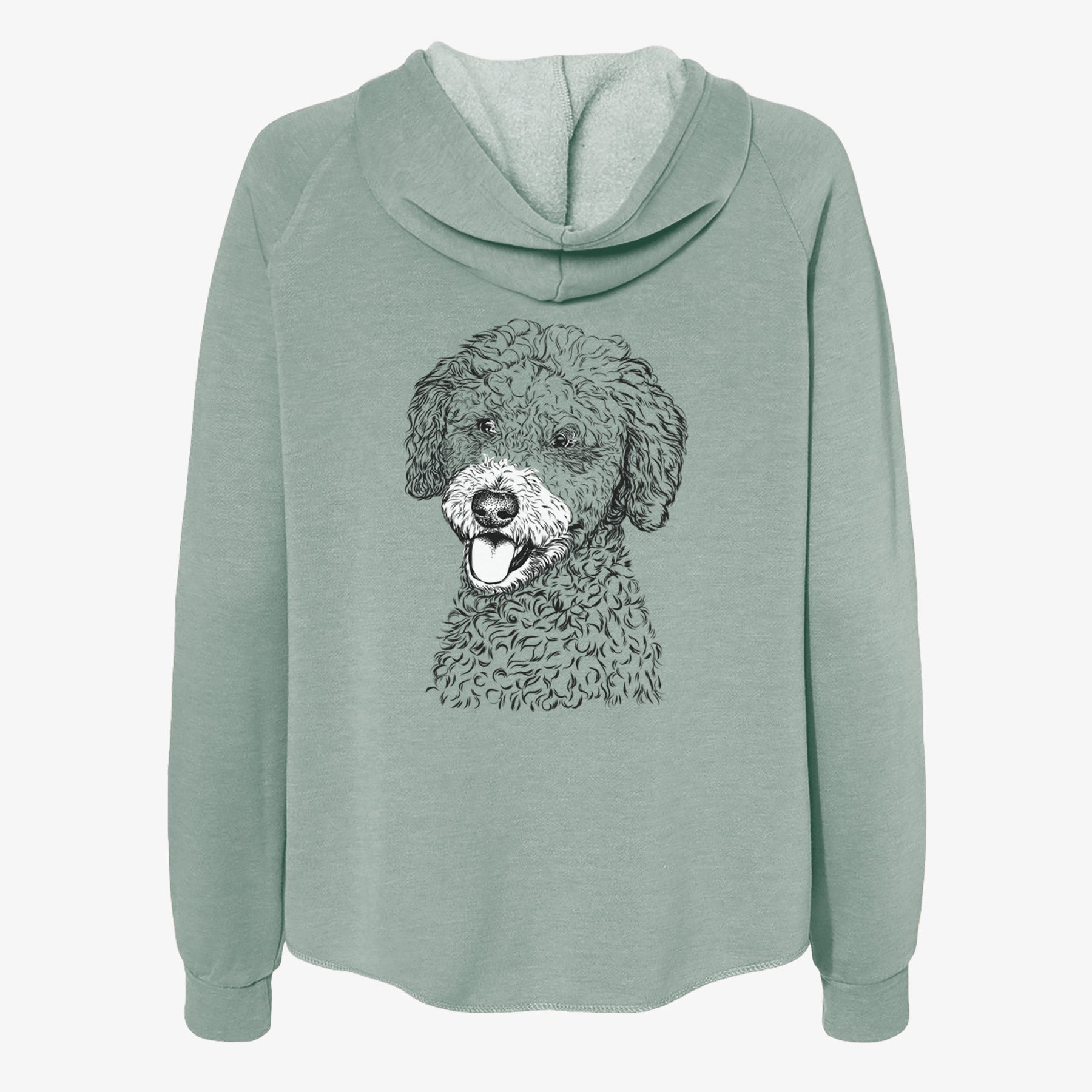 Marlow the Goldendoodle - Women's Cali Wave Zip-Up Sweatshirt