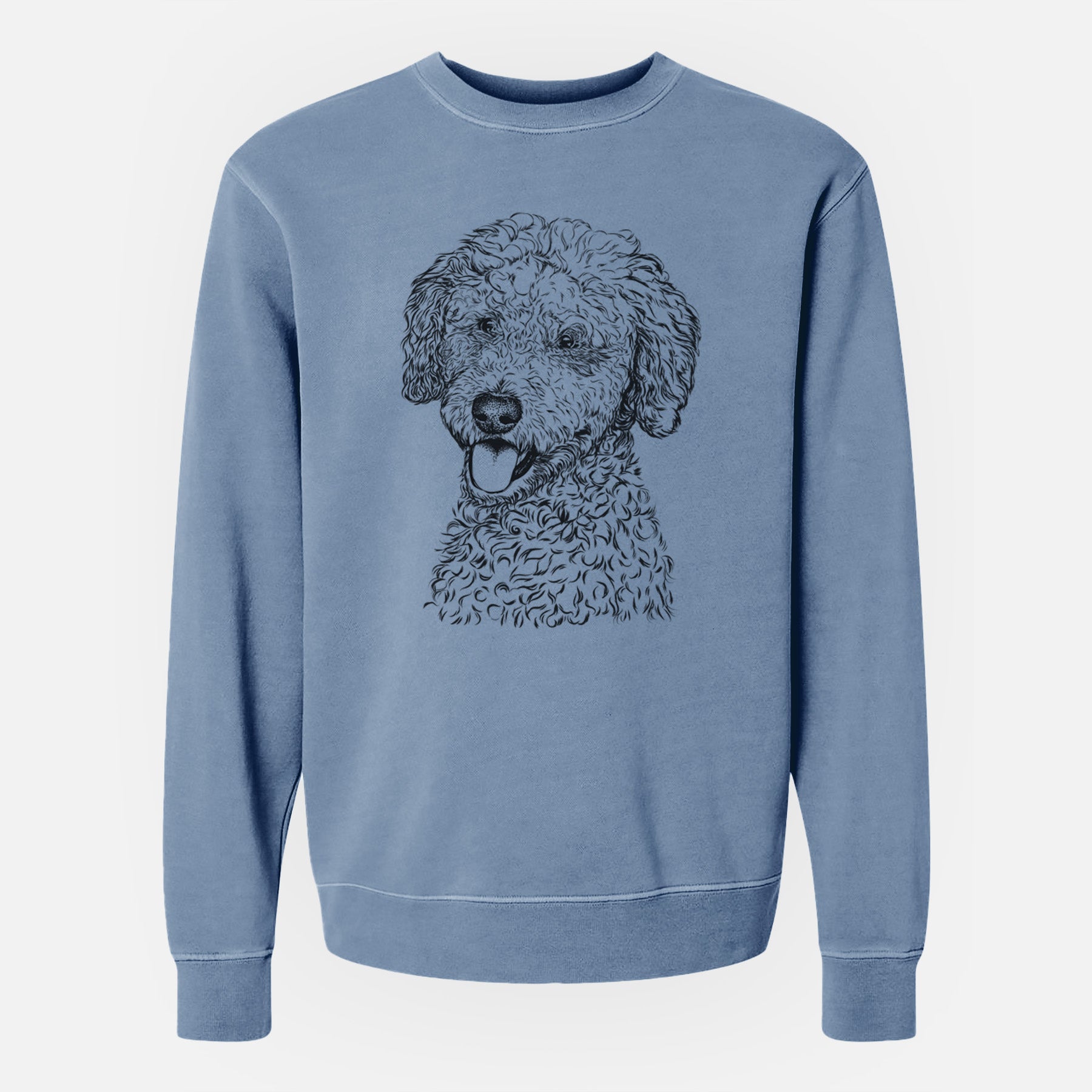 Bare Marlow the Goldendoodle - Unisex Pigment Dyed Crew Sweatshirt