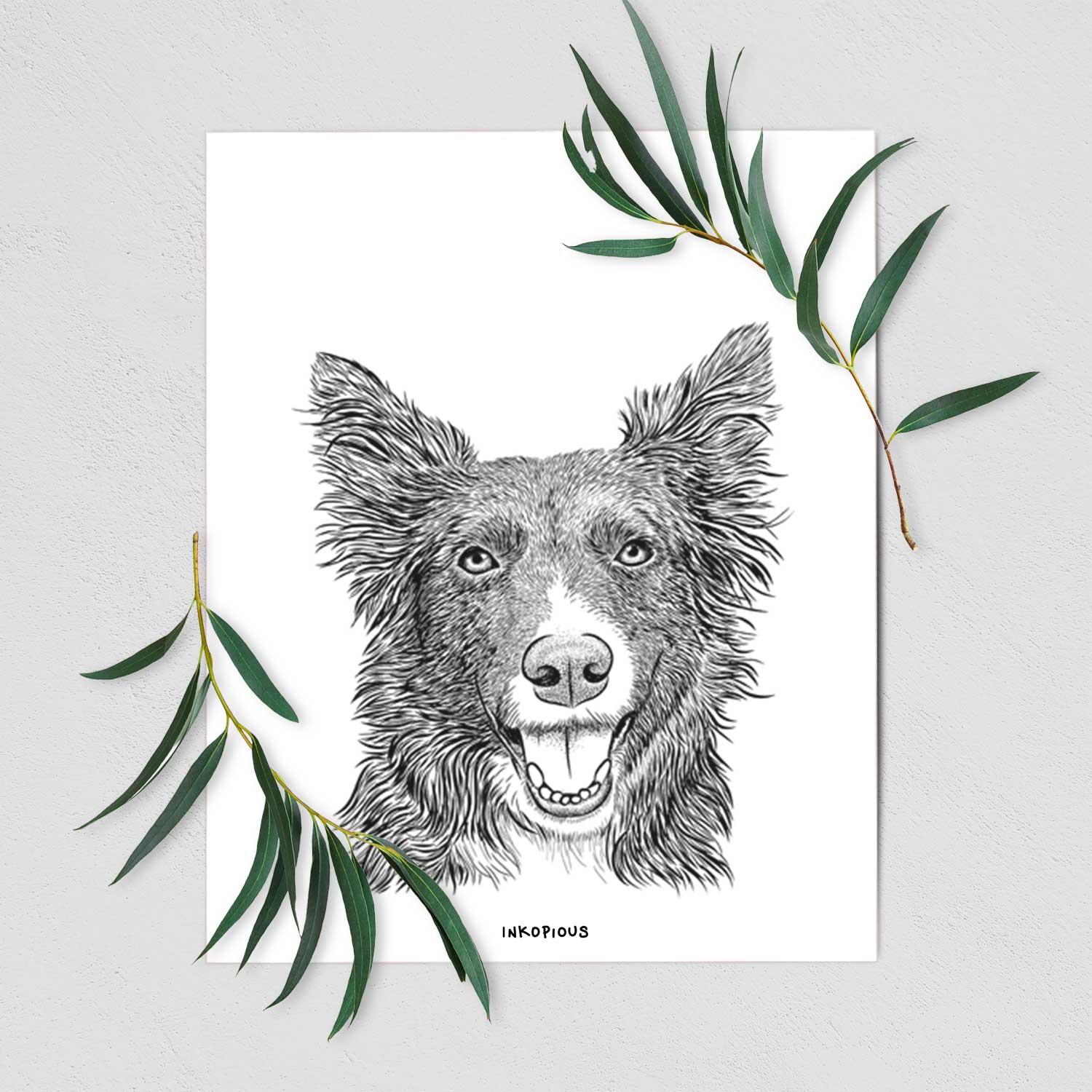 Marti the Border Collie Art Print